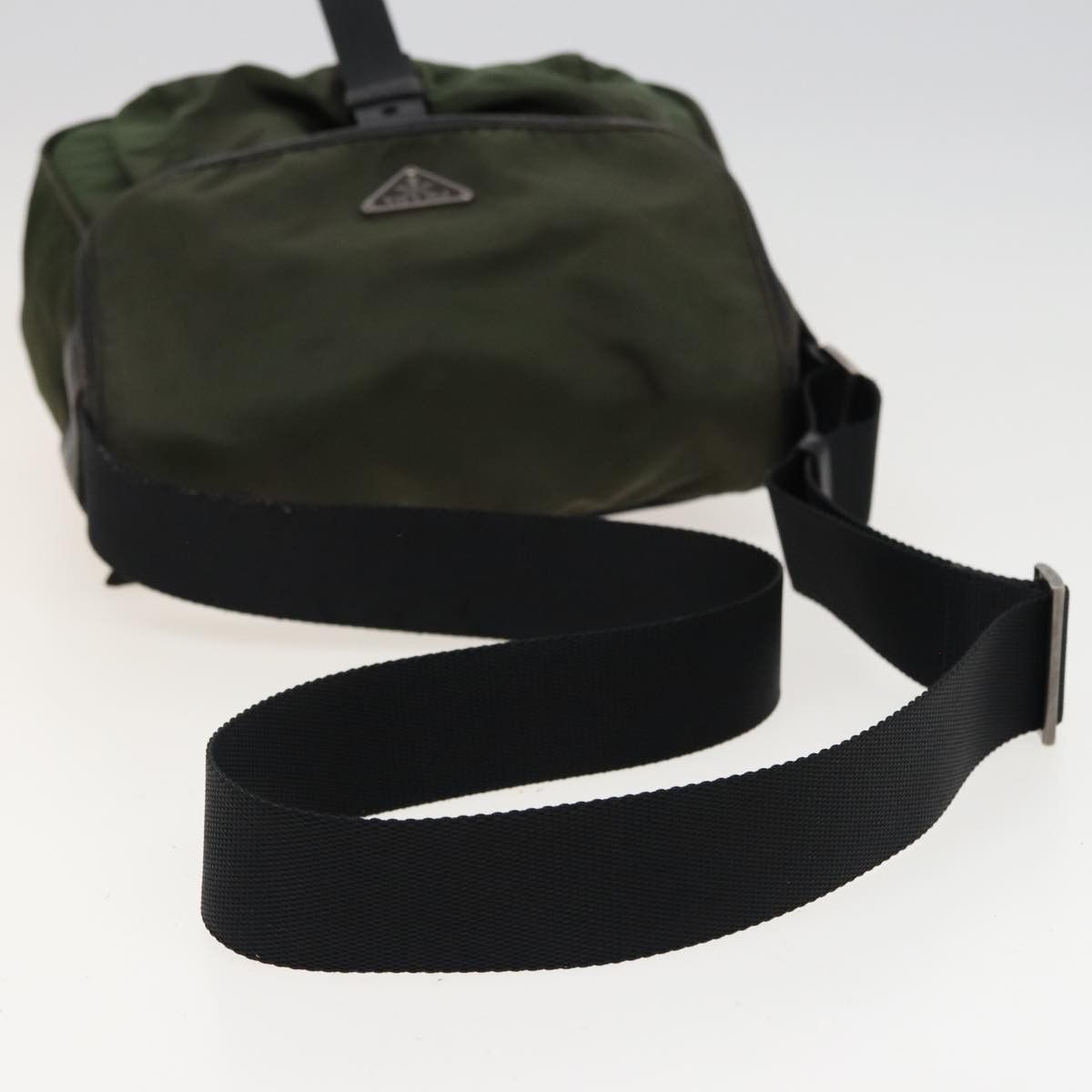 Prada Tessuto Khaki Synthetic Shoulder Bag (Pre-Owned) Size ONE SIZE - 4 Thumbnail