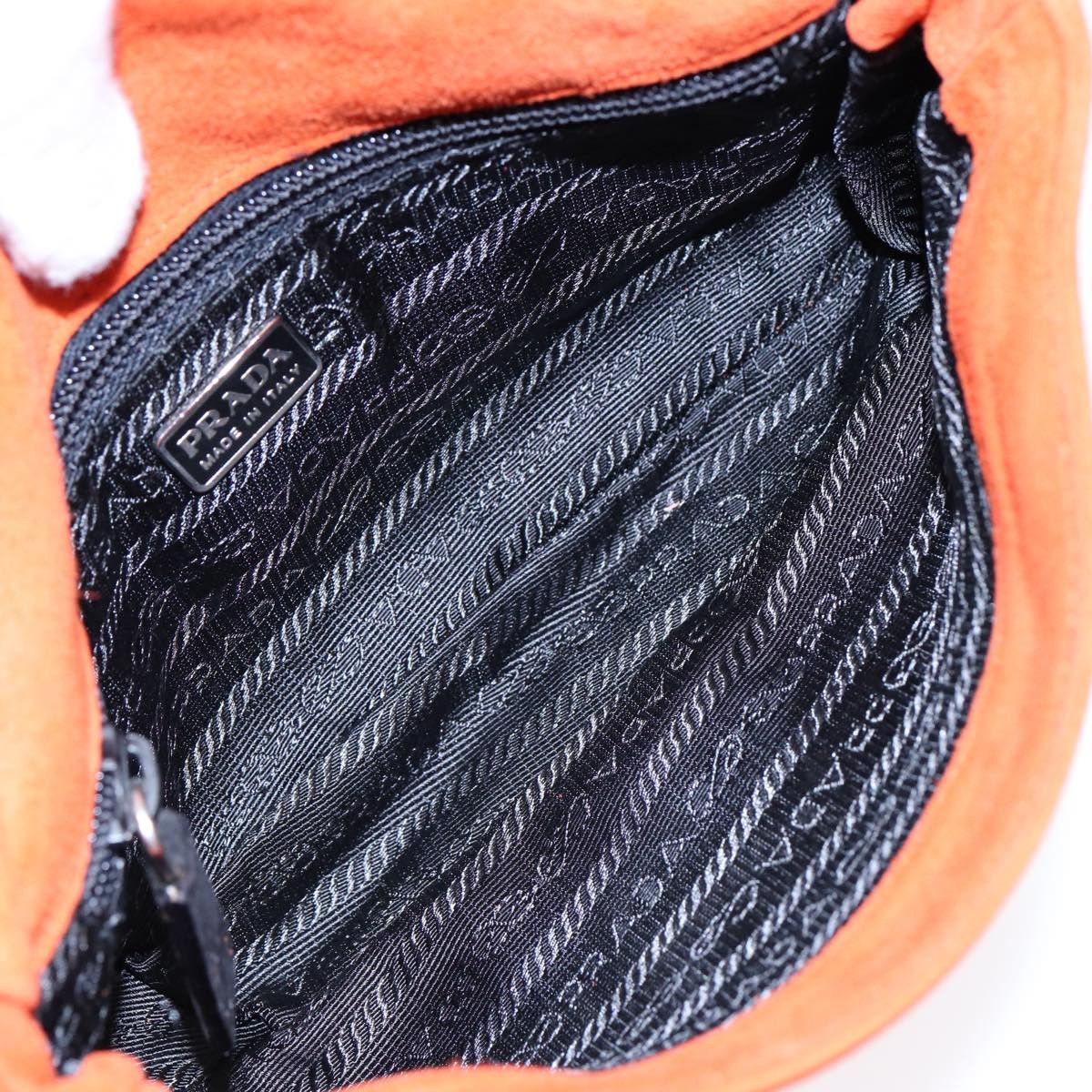Prada Orange Suede Shoulder Bag (Pre-Owned) Size ONE SIZE - 5 Thumbnail