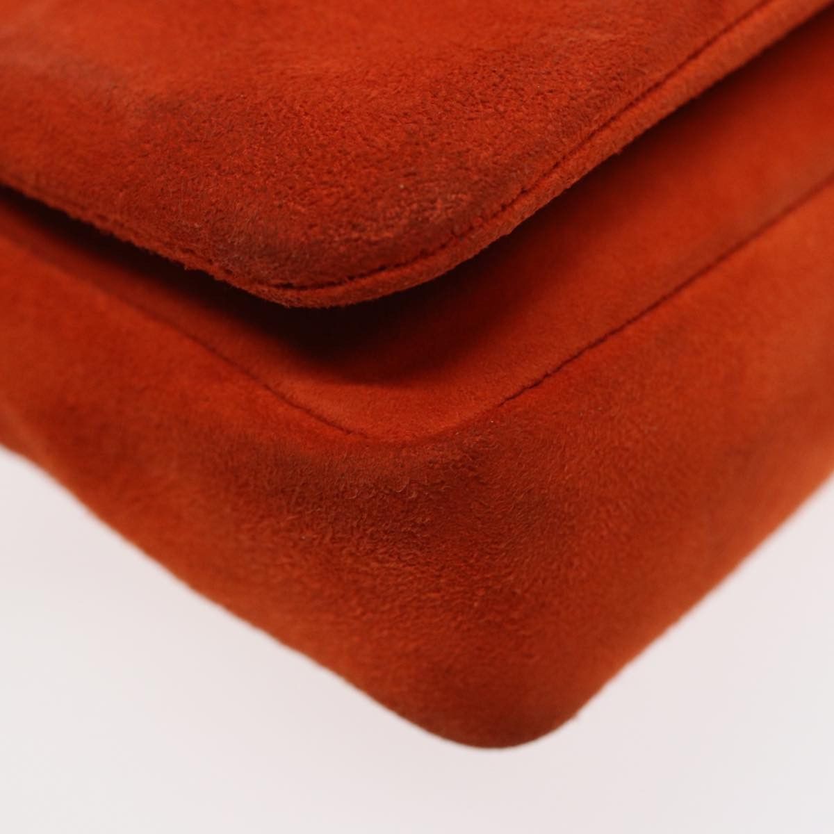 Prada Orange Suede Shoulder Bag (Pre-Owned) Size ONE SIZE - 14 Thumbnail