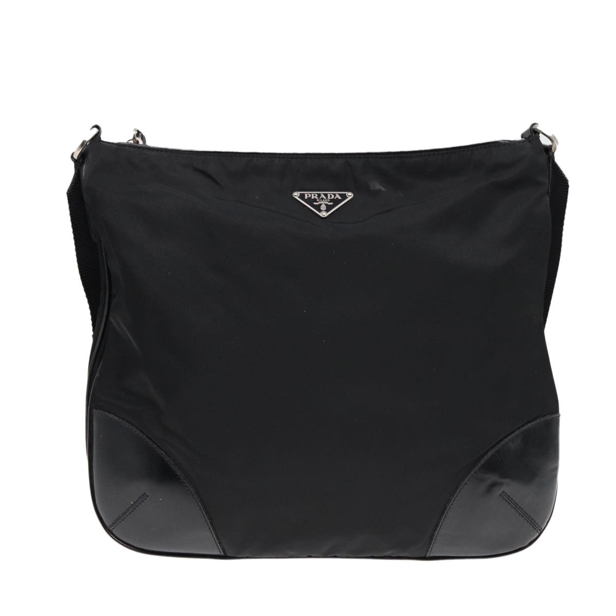 Prada Tessuto Black Synthetic Shoulder Bag (Pre-Owned) Size ONE SIZE - 18 Thumbnail
