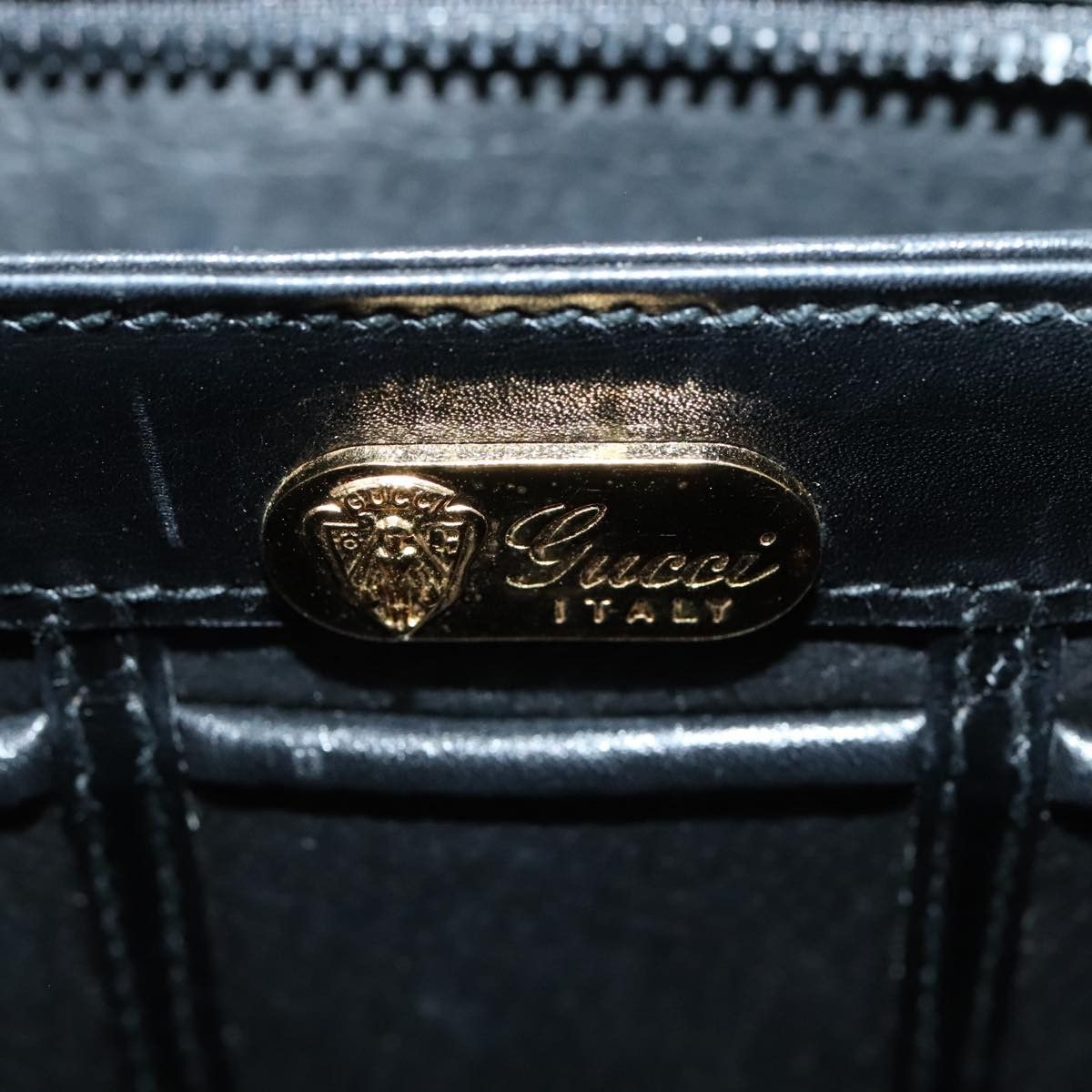 Gucci Black Leather Handbag (Pre-Owned) Size ONE SIZE - 8 Thumbnail
