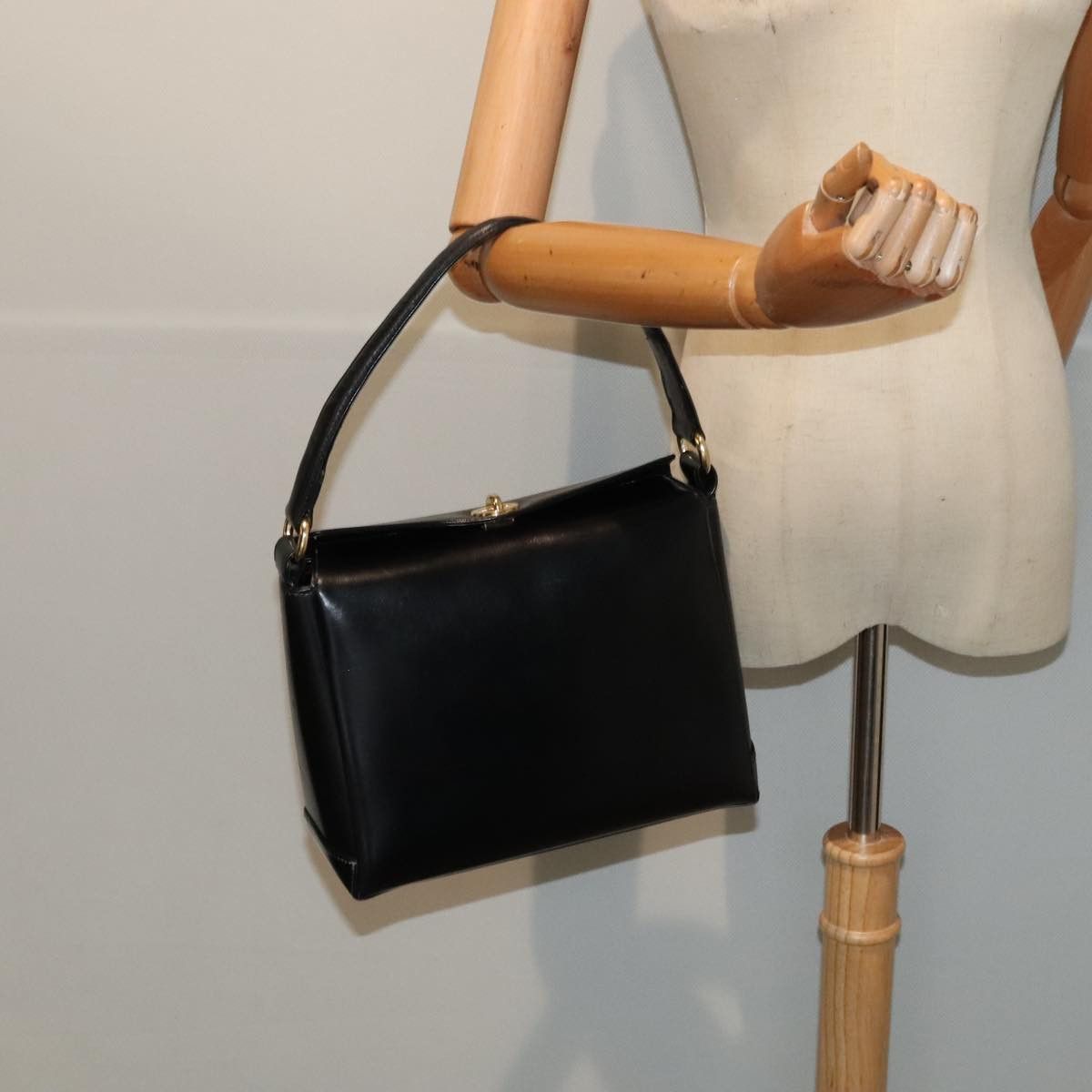 Gucci Black Leather Handbag (Pre-Owned) Size ONE SIZE - 10 Thumbnail