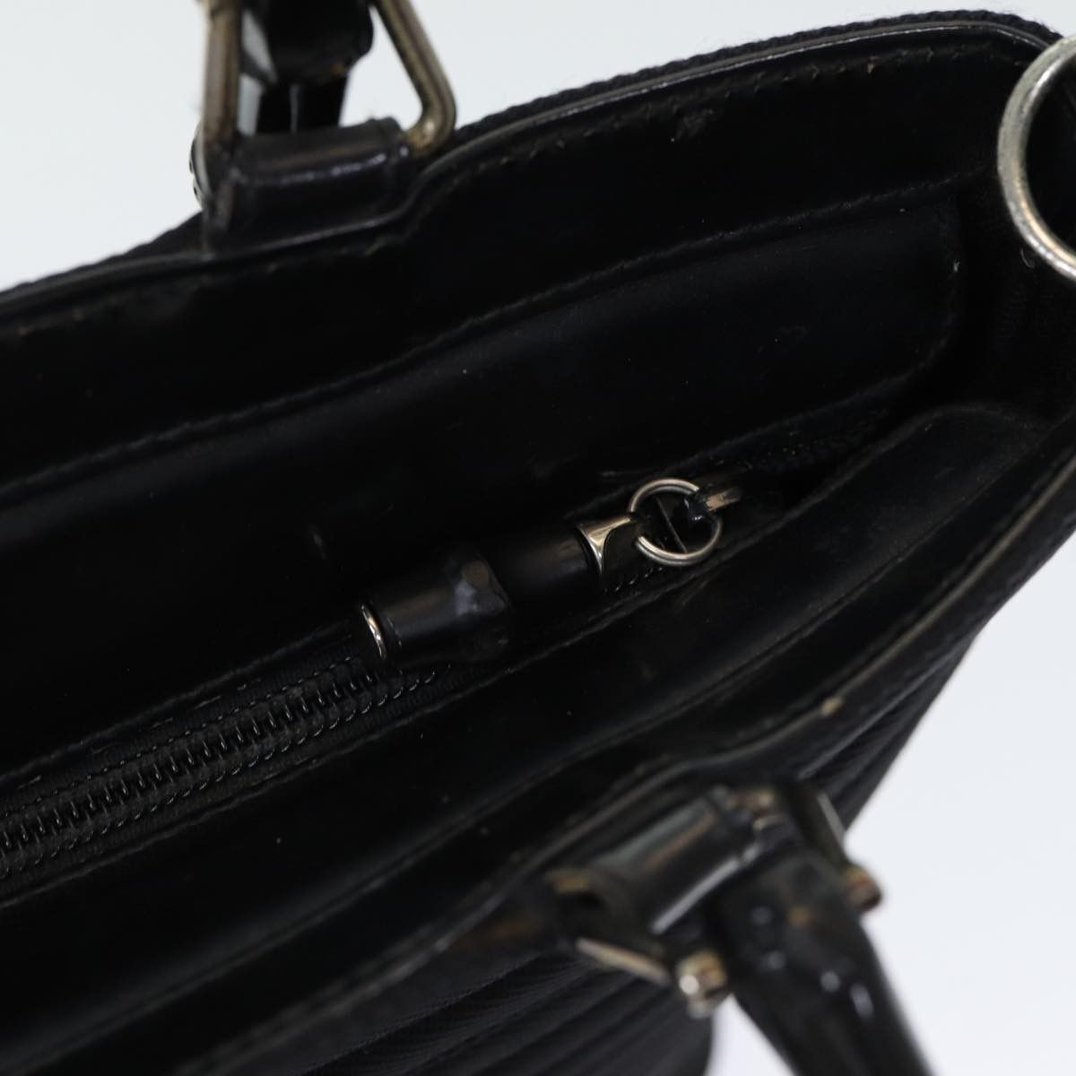 Gucci Bamboo Black Synthetic Handbag (Pre-Owned) Size ONE SIZE - 19 Thumbnail