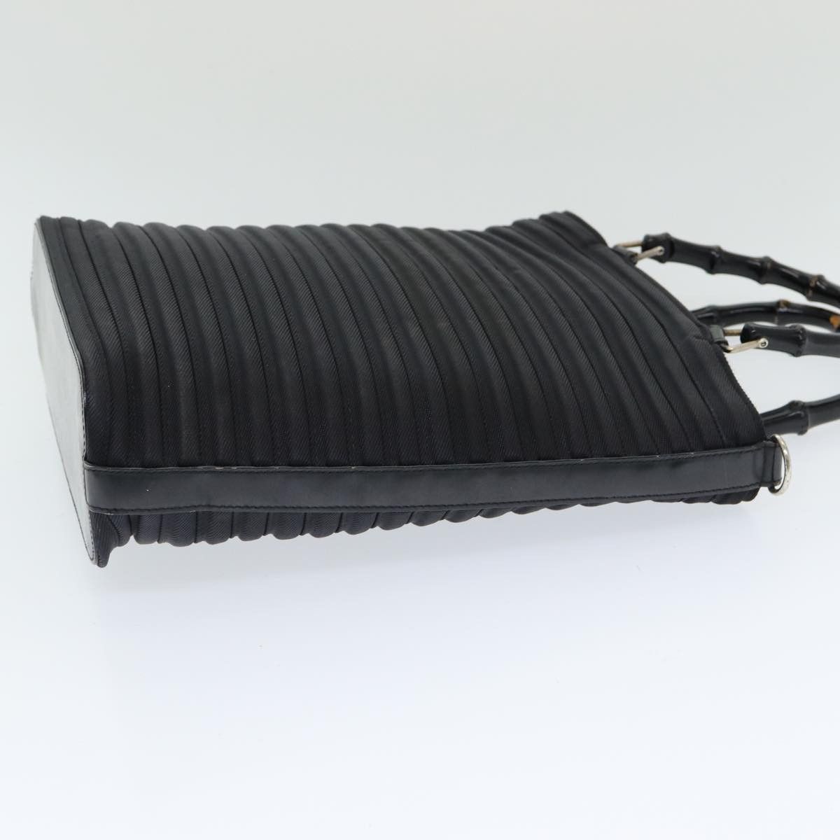 Gucci Bamboo Black Synthetic Handbag (Pre-Owned) Size ONE SIZE - 10 Thumbnail