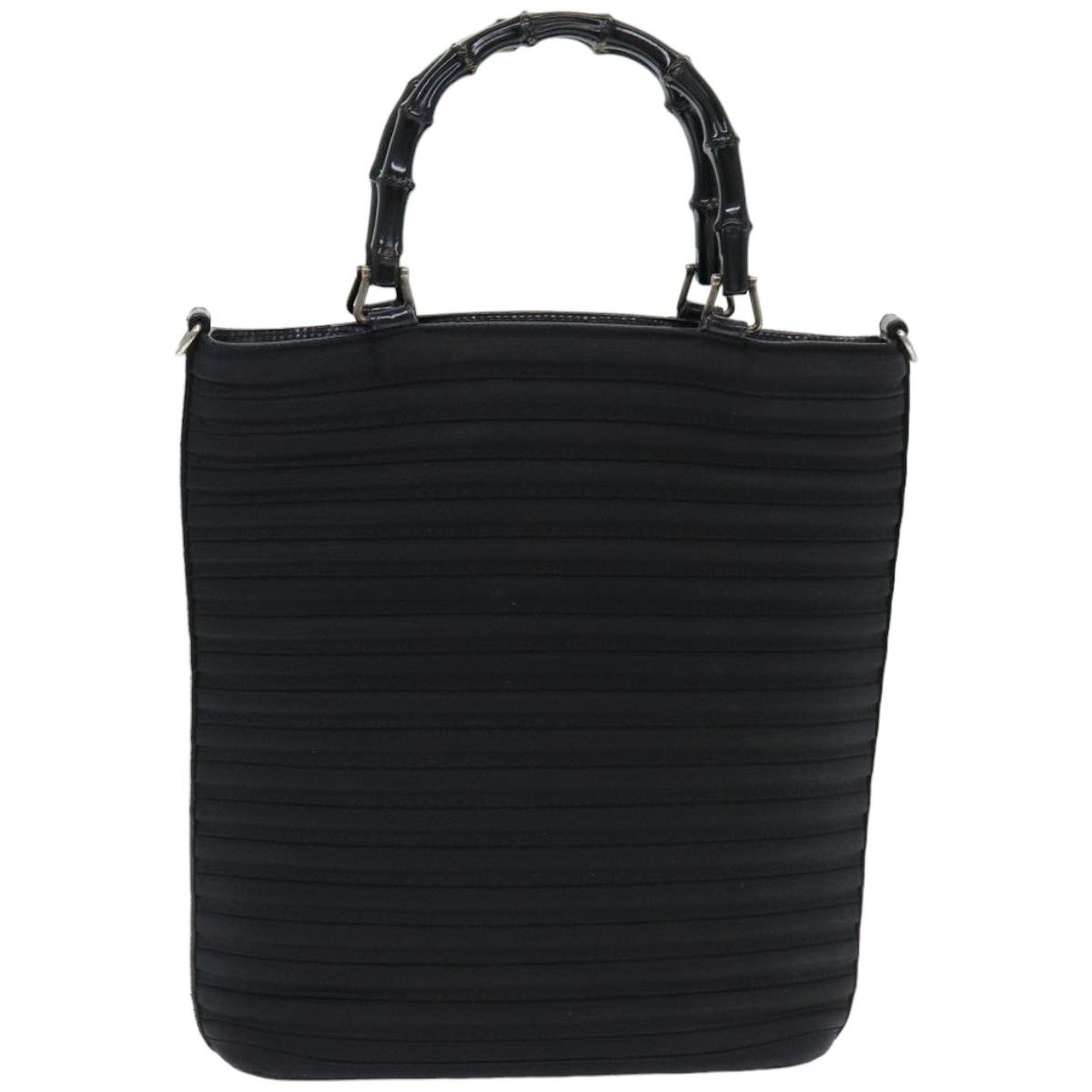 Gucci Bamboo Black Synthetic Handbag (Pre-Owned) Size ONE SIZE - 2 Thumbnail