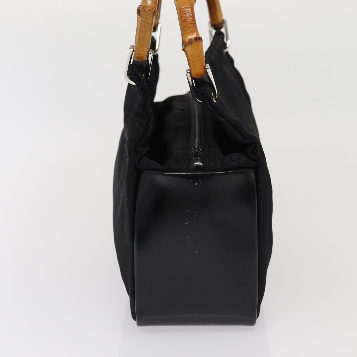 Gucci Bamboo Black Synthetic Handbag (Pre-Owned) Size ONE SIZE - 4 Thumbnail
