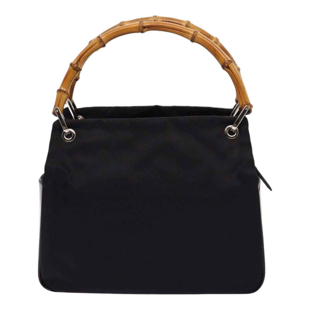 Gucci Bamboo Black Synthetic Handbag (Pre-Owned) Size ONE SIZE - 2 Thumbnail