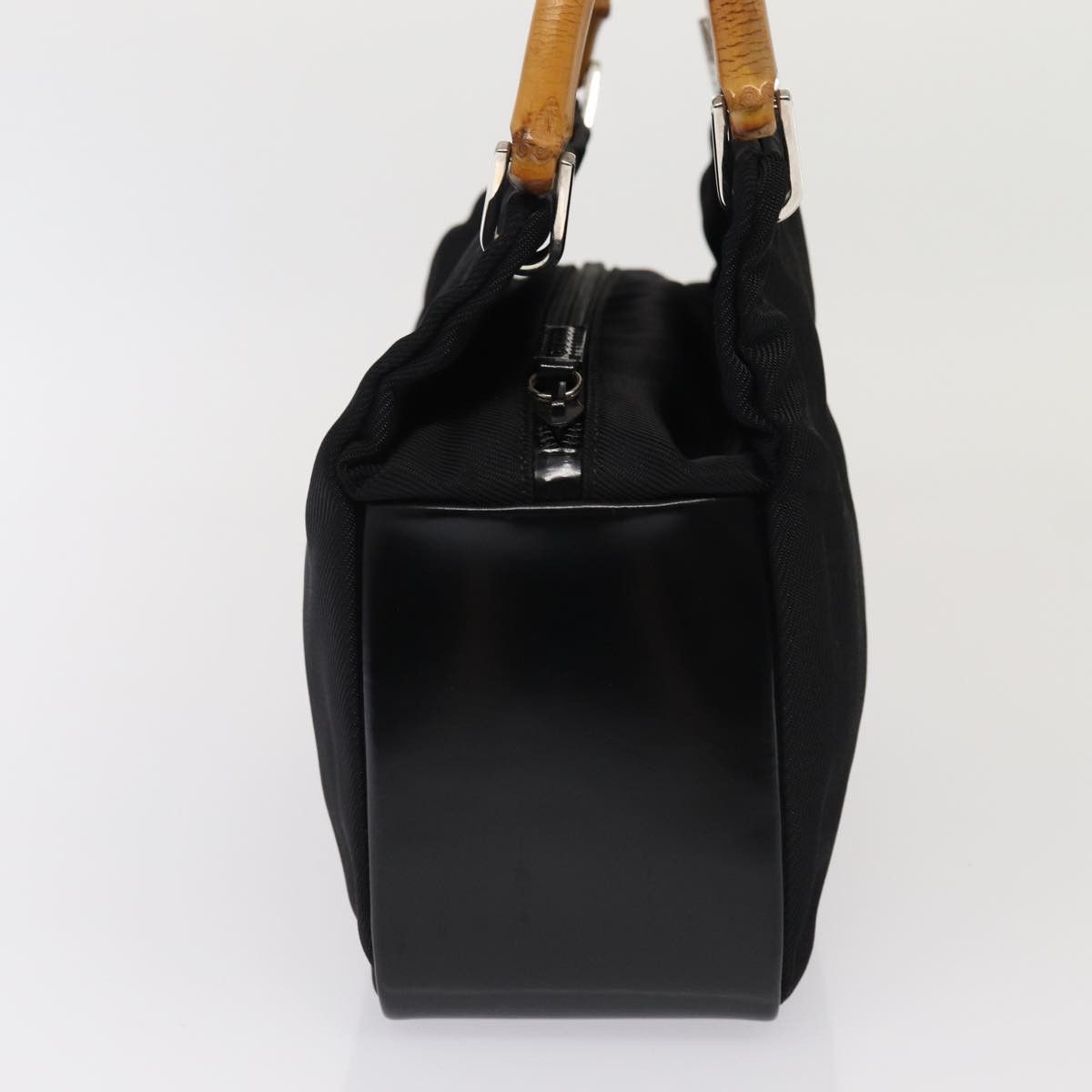 Gucci Bamboo Black Synthetic Handbag (Pre-Owned) Size ONE SIZE - 8 Thumbnail