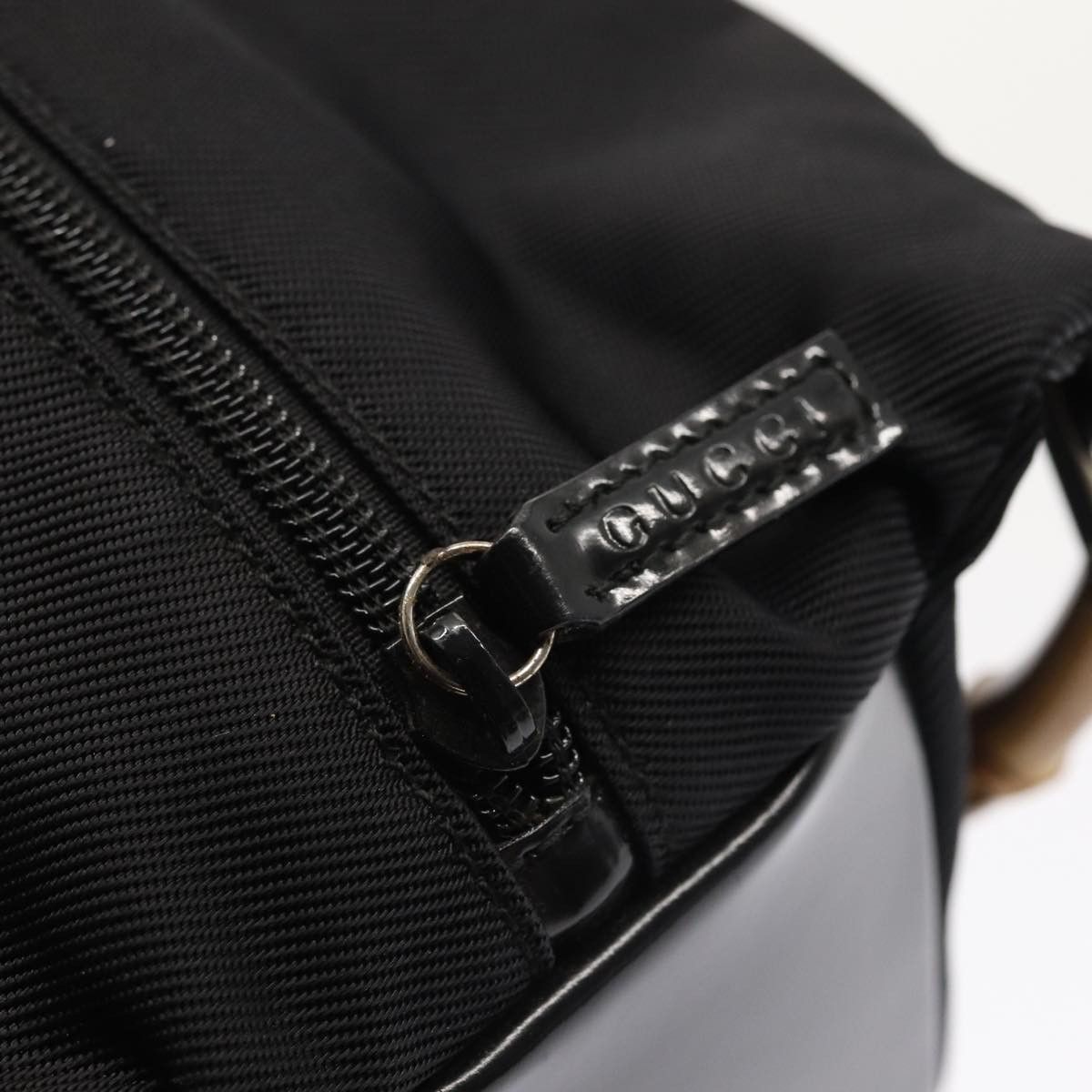 Gucci Bamboo Black Synthetic Handbag (Pre-Owned) Size ONE SIZE - 17 Thumbnail