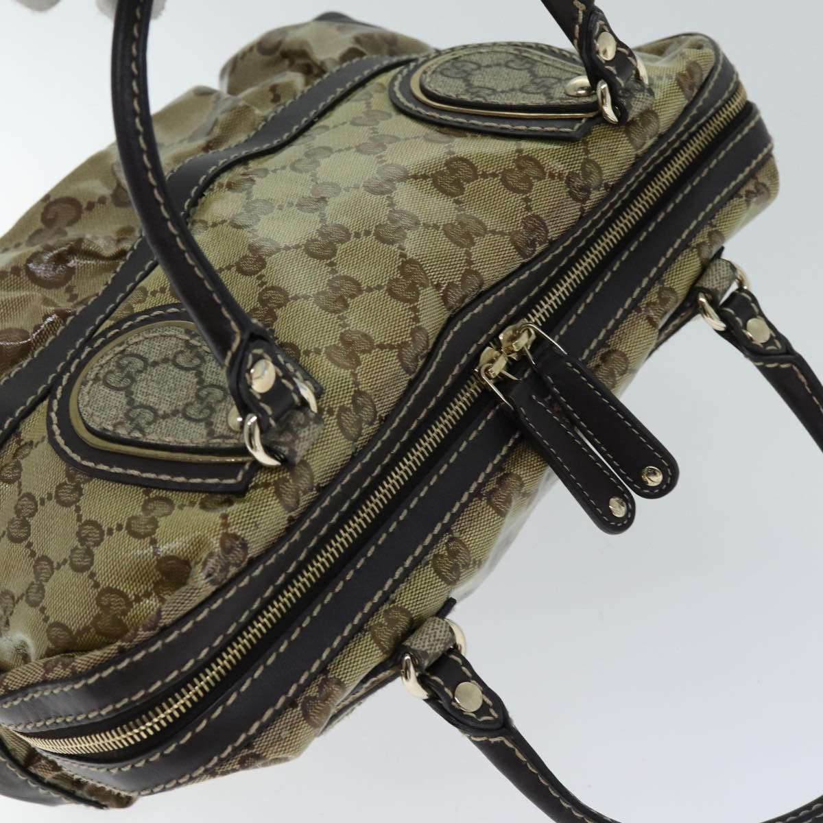 Gucci Gg Canvas Beige Canvas Handbag (Pre-Owned) Size ONE SIZE - 4 Thumbnail