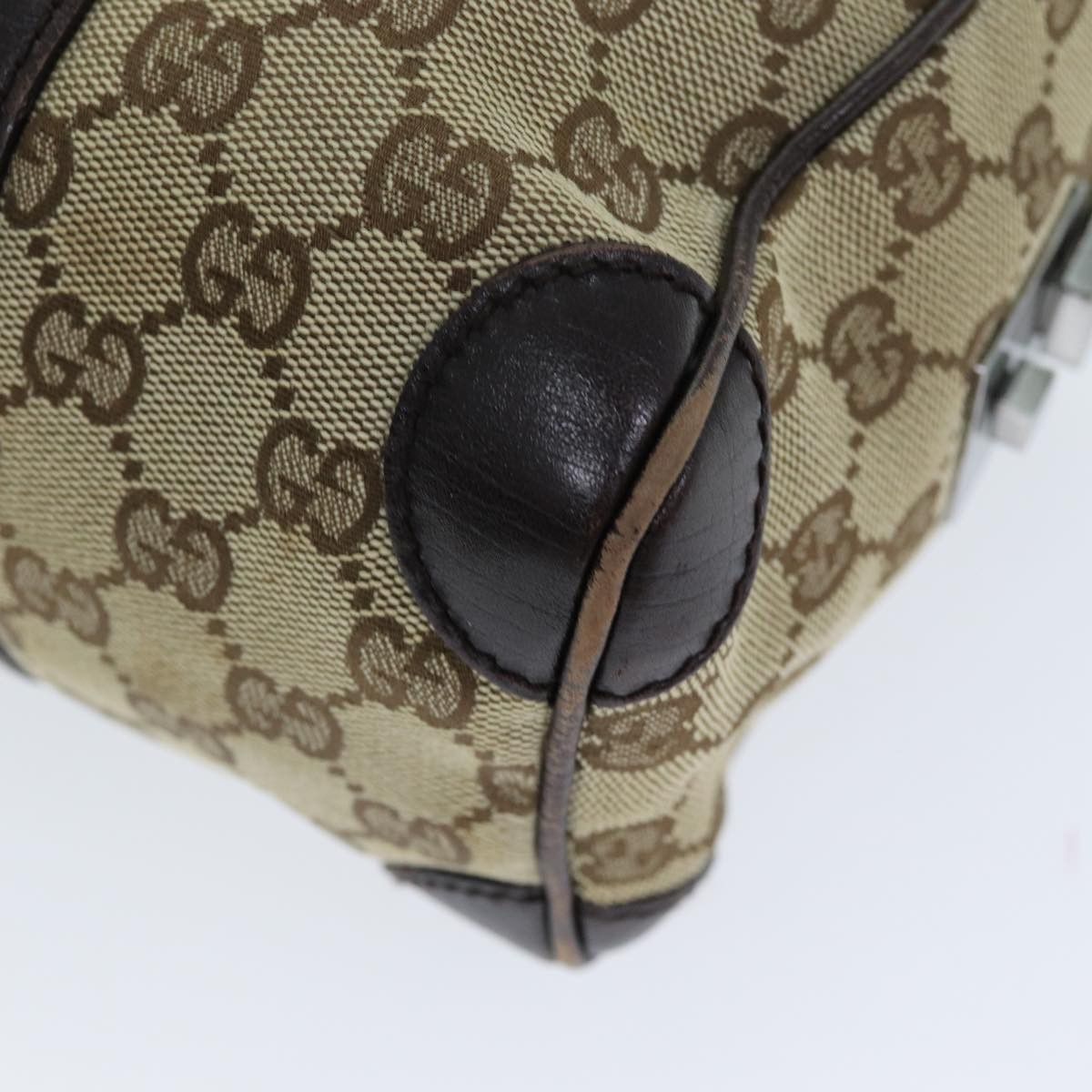 Gucci Gg Canvas Beige Canvas Handbag (Pre-Owned) Size ONE SIZE - 13 Thumbnail