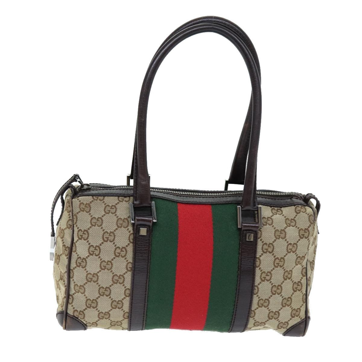 Gucci Gg Canvas Beige Canvas Handbag (Pre-Owned) Size ONE SIZE - 19 Thumbnail