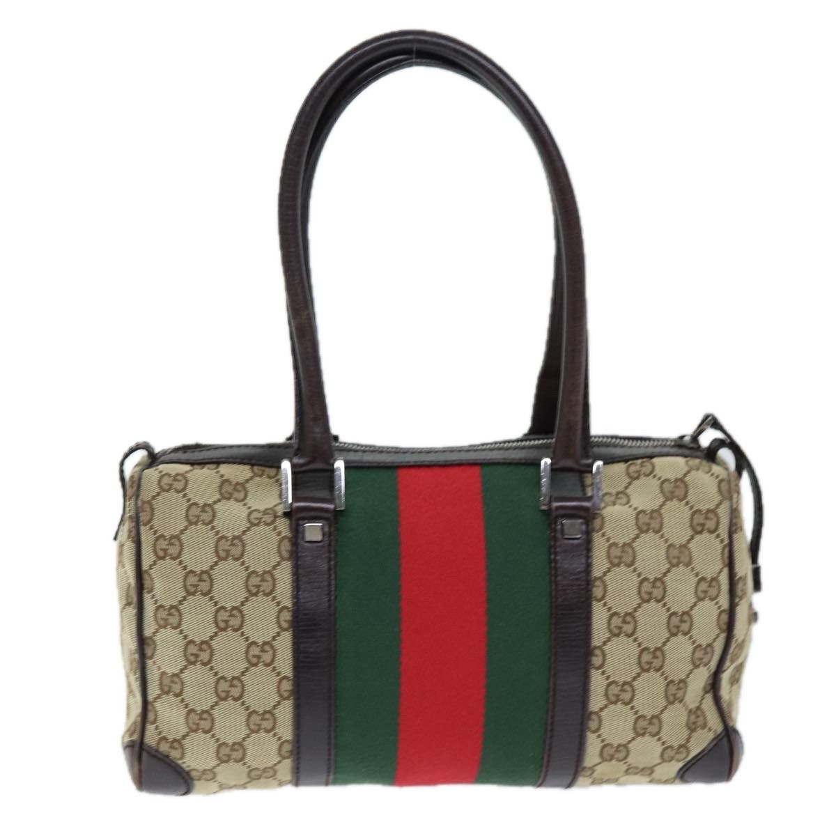 Gucci Gg Canvas Beige Canvas Handbag (Pre-Owned) Size ONE SIZE - 2 Thumbnail