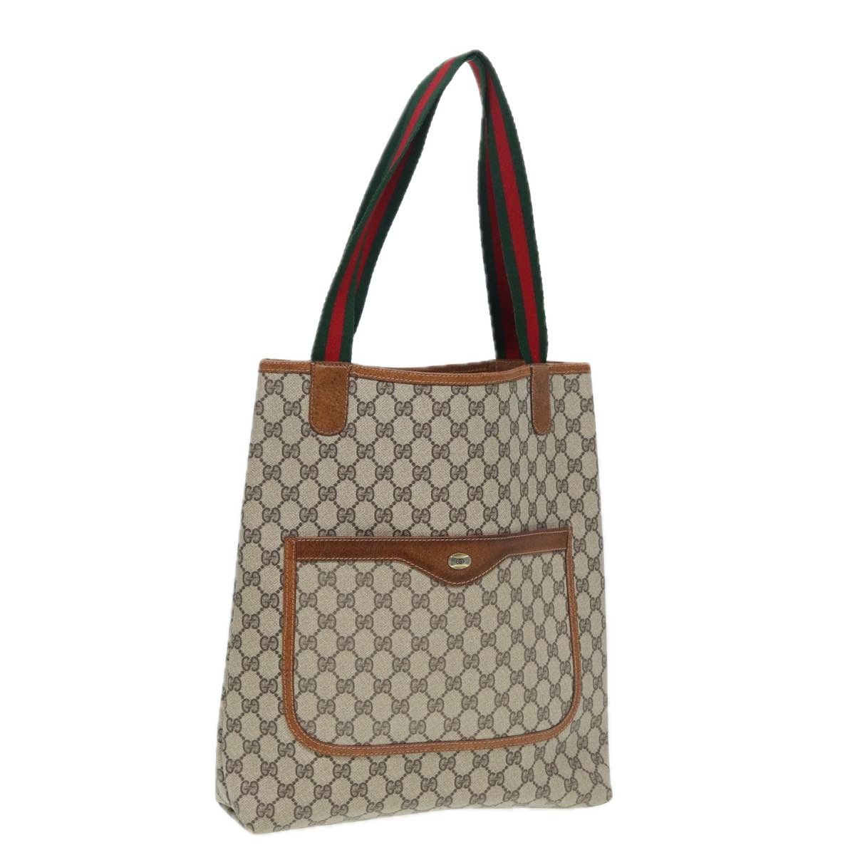 Gucci Gg Supreme Beige Canvas Tote Bag (Pre-Owned) Size ONE SIZE - 12 Thumbnail