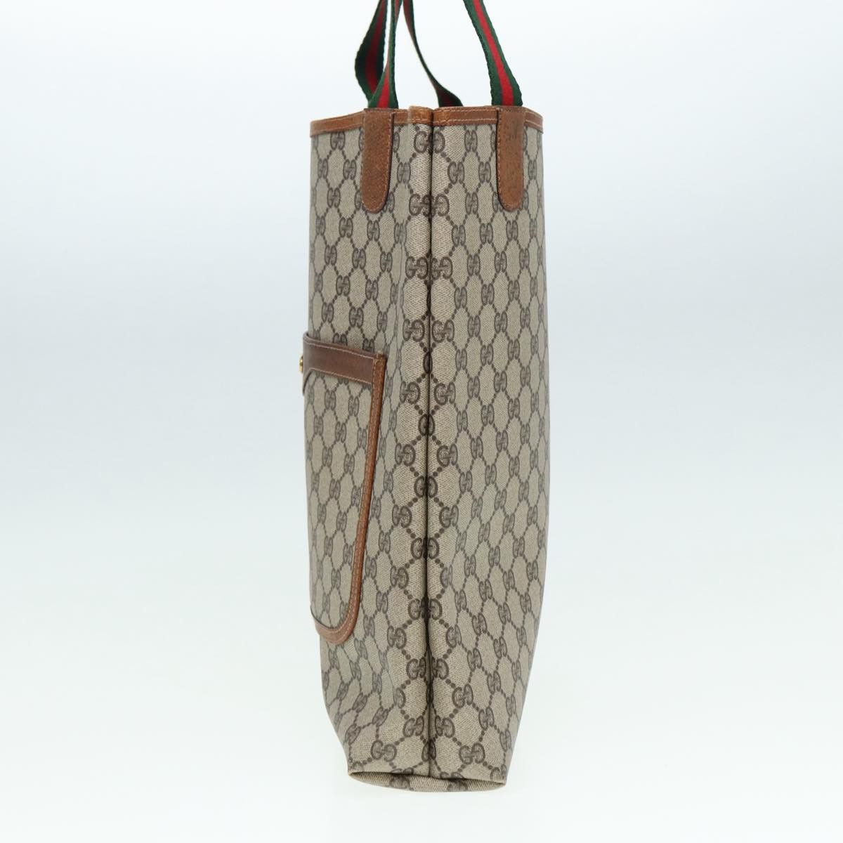 Gucci Gg Supreme Beige Canvas Tote Bag (Pre-Owned) Size ONE SIZE - 10 Thumbnail