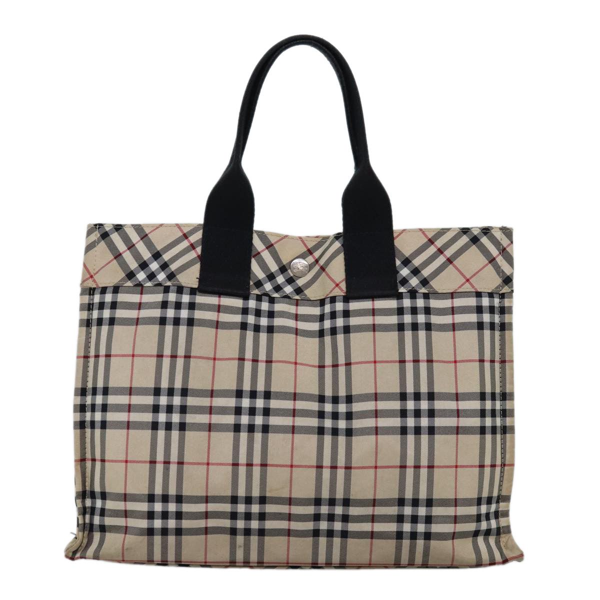 Burberry Nova Check Beige Synthetic Handbag (Pre-Owned) Size ONE SIZE - 8 Thumbnail