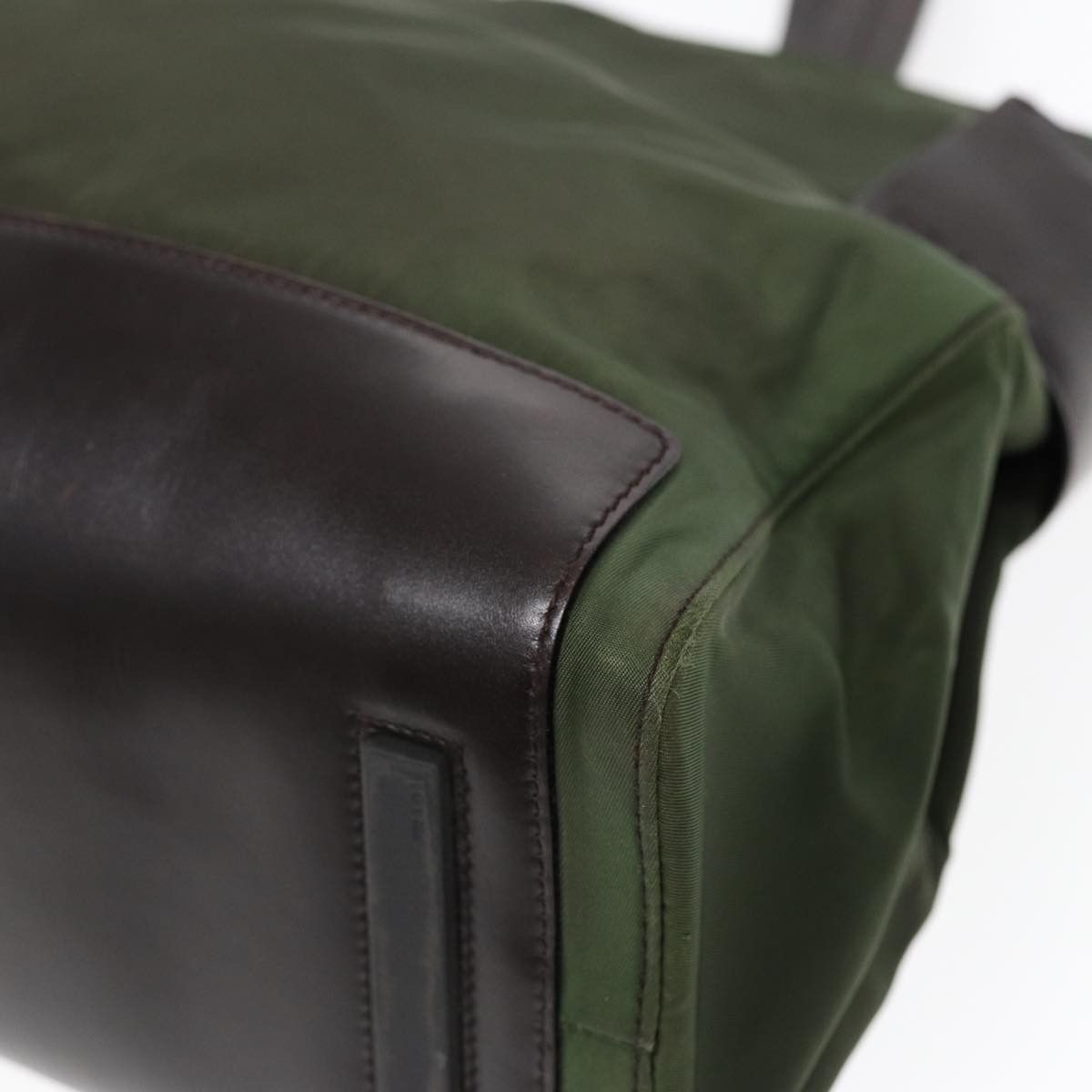 Prada Tessuto Khaki Synthetic Tote Bag (Pre-Owned) Size ONE SIZE - 13 Thumbnail