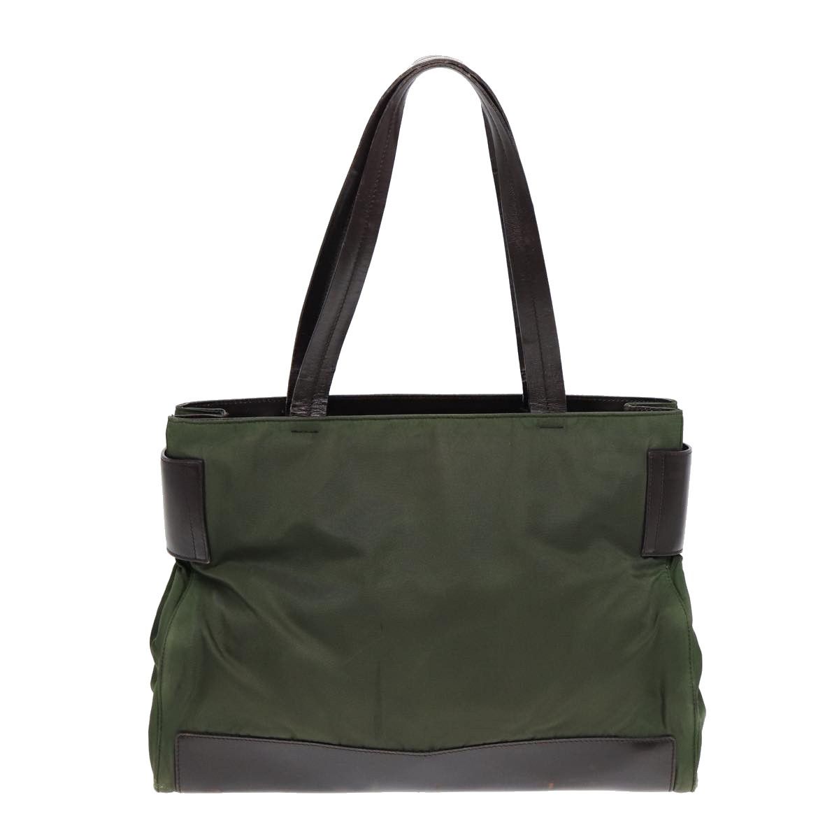 Prada Tessuto Khaki Synthetic Tote Bag (Pre-Owned) Size ONE SIZE - 2 Thumbnail