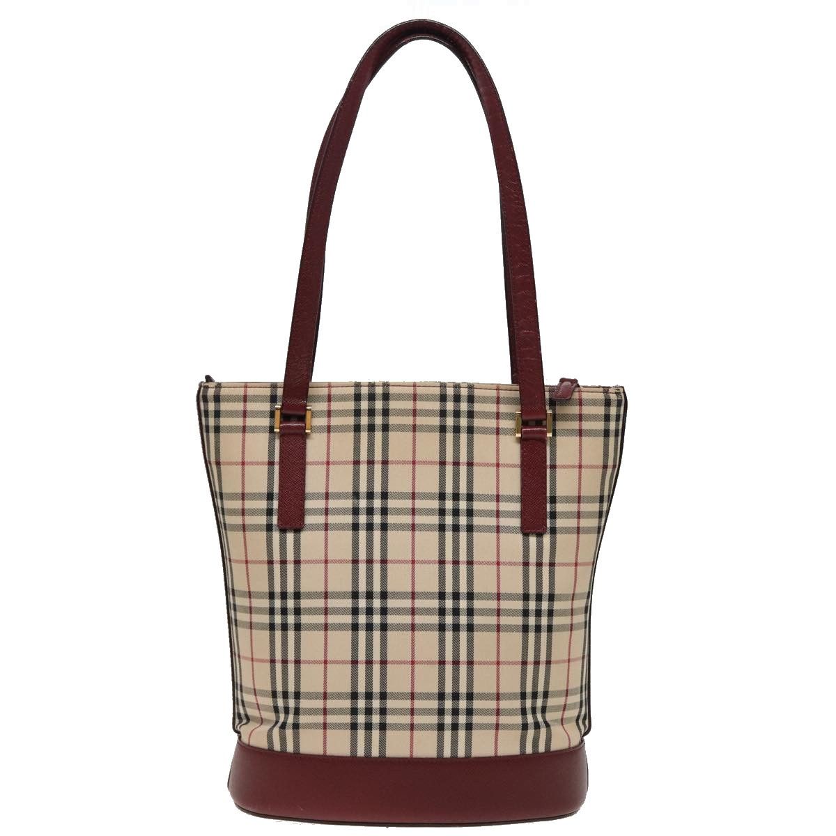 Burberry Nova Check Beige Canvas Tote Bag (Pre-Owned) Size ONE SIZE - 2 Thumbnail