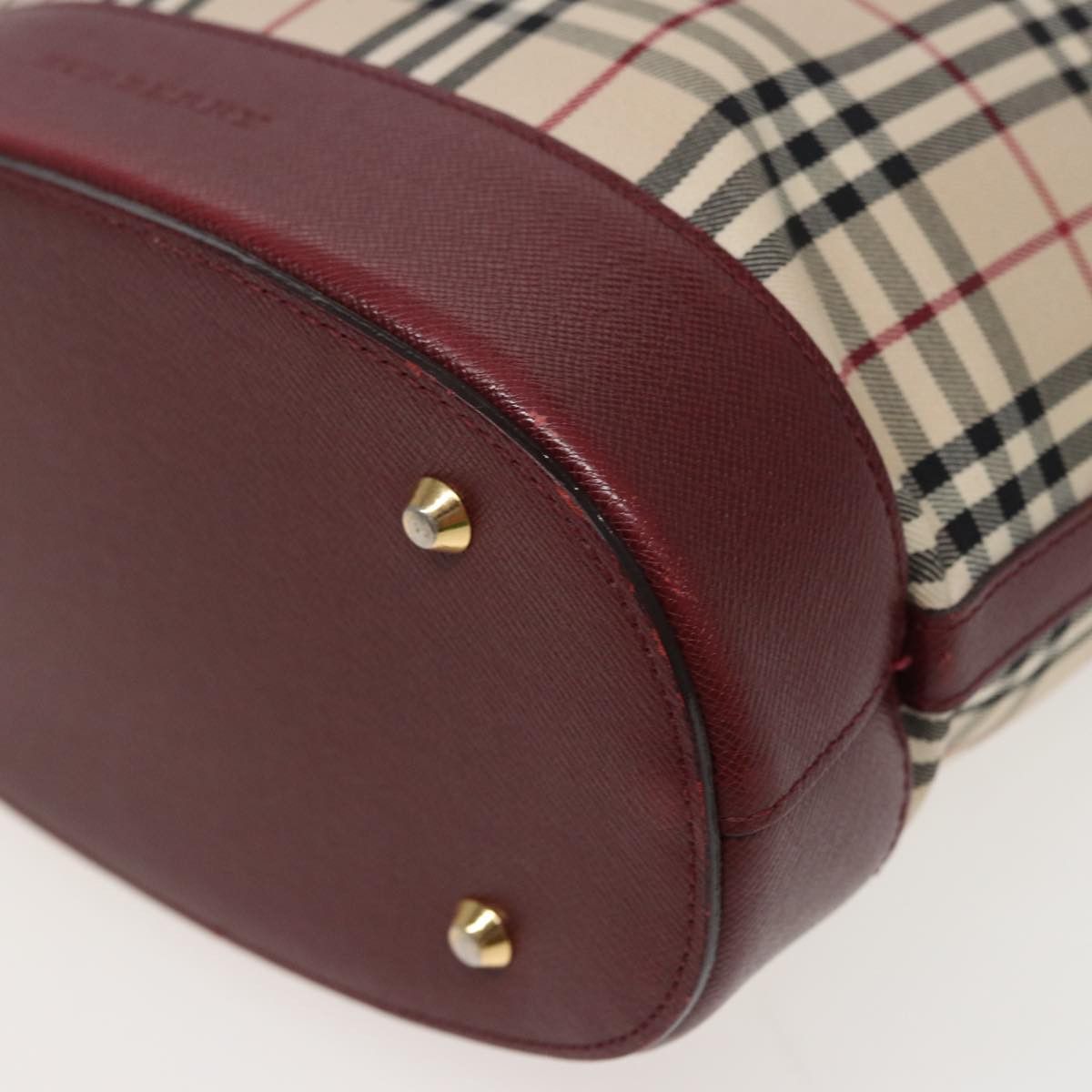 Burberry Nova Check Beige Canvas Tote Bag (Pre-Owned) Size ONE SIZE - 12 Thumbnail