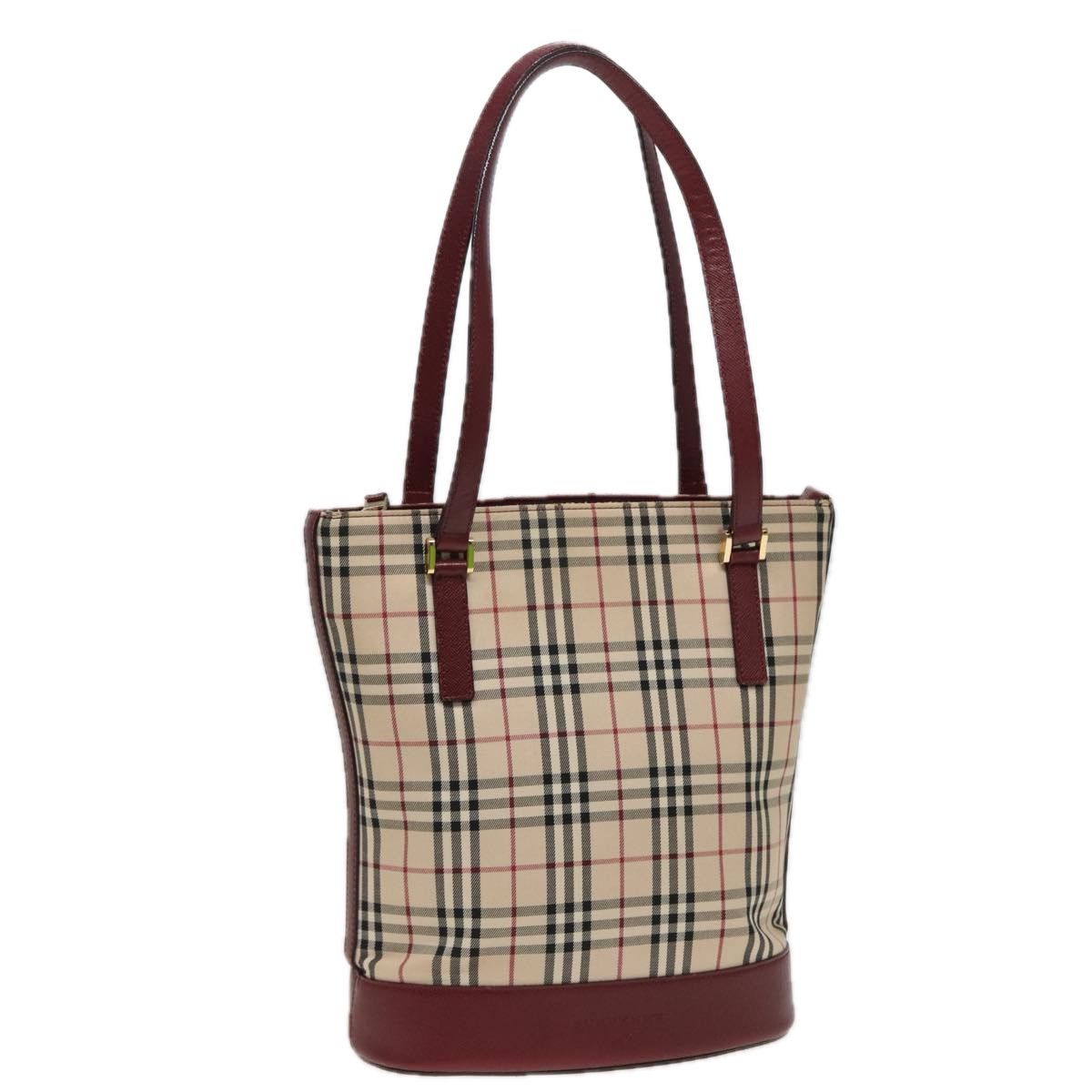Burberry Nova Check Beige Canvas Tote Bag (Pre-Owned) Size ONE SIZE - 14 Thumbnail