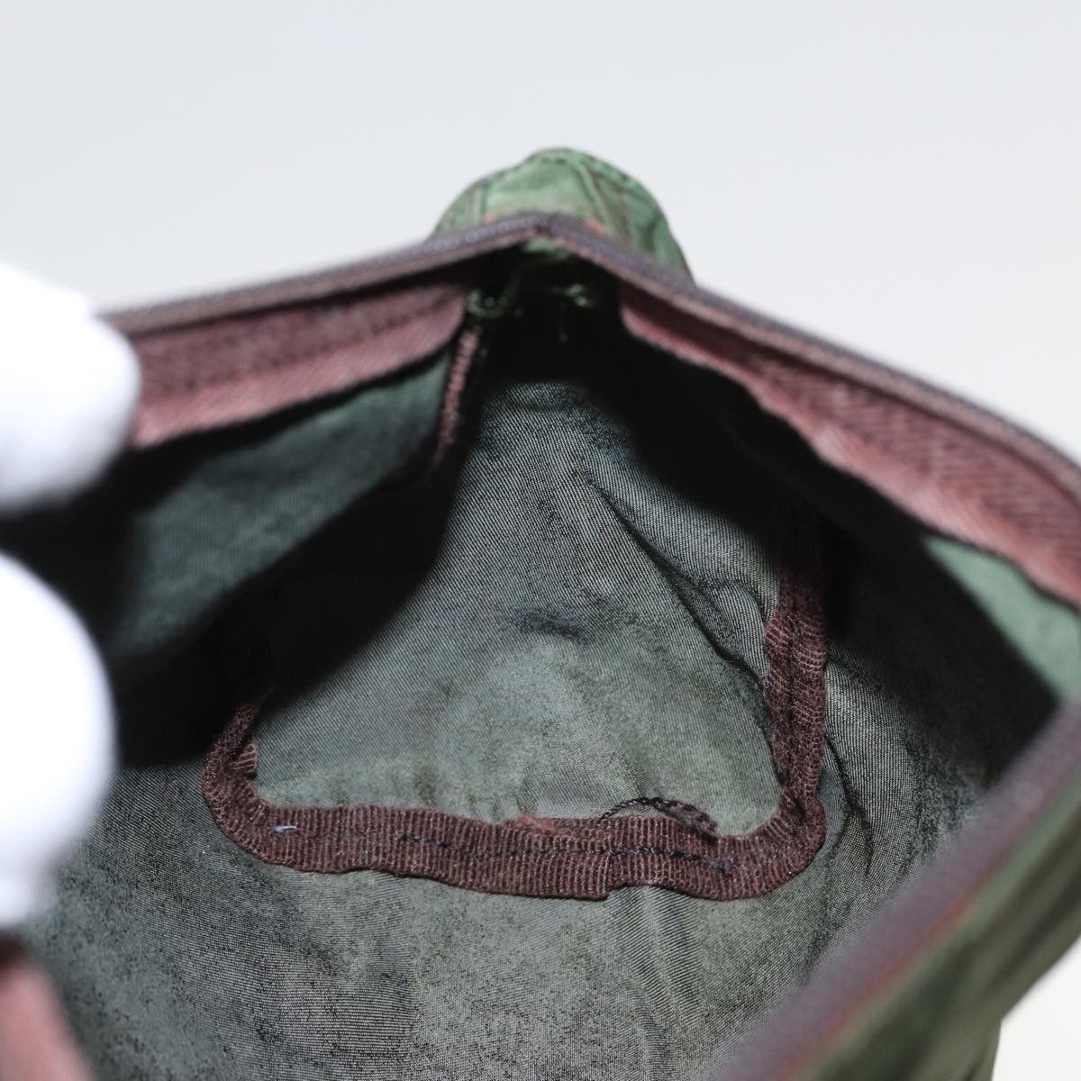 Prada Khaki Synthetic Clutch Bag (Pre-Owned) Size ONE SIZE - 18 Thumbnail