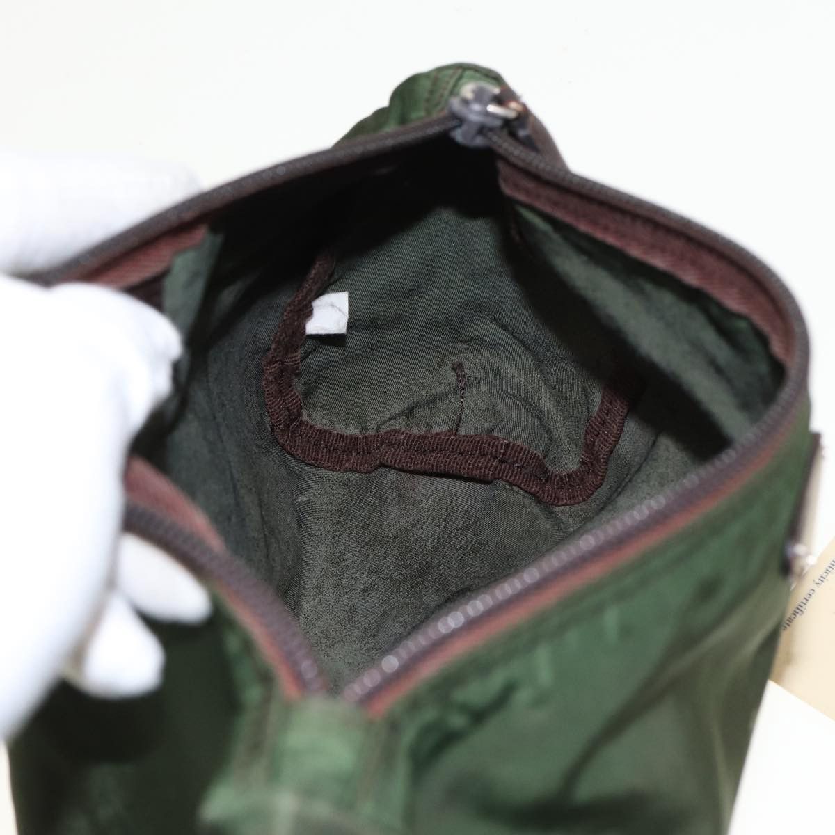 Prada Khaki Synthetic Clutch Bag (Pre-Owned) Size ONE SIZE - 17 Thumbnail