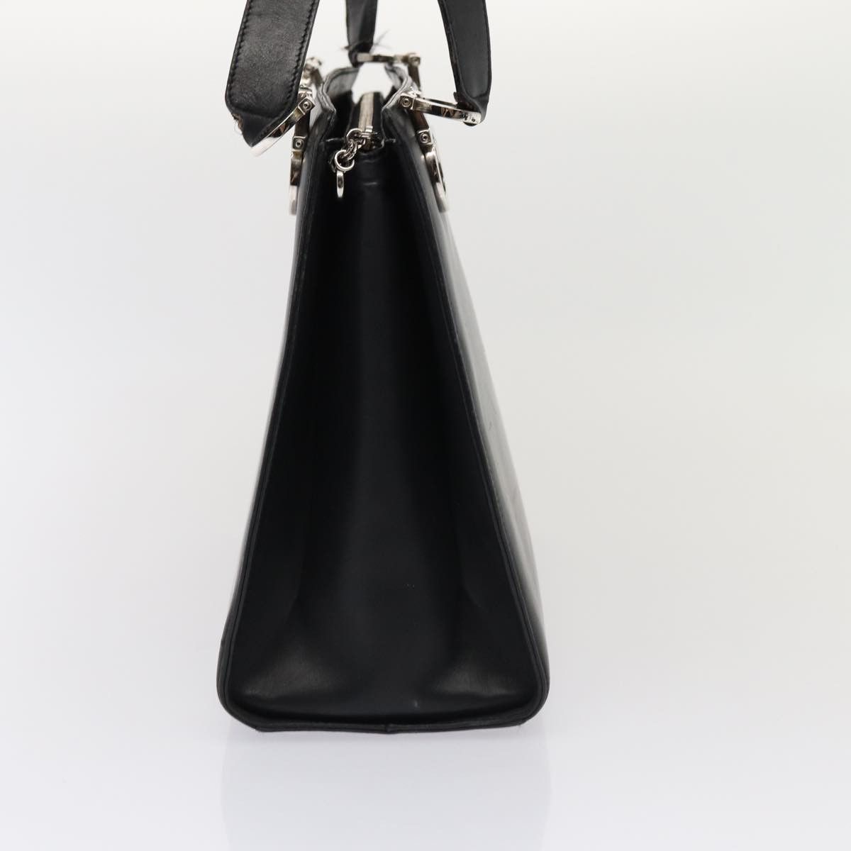 Salvatore Ferragamo Gancini Black Leather Shoulder Bag (Pre-Owned) Size ONE SIZE - 13 Thumbnail