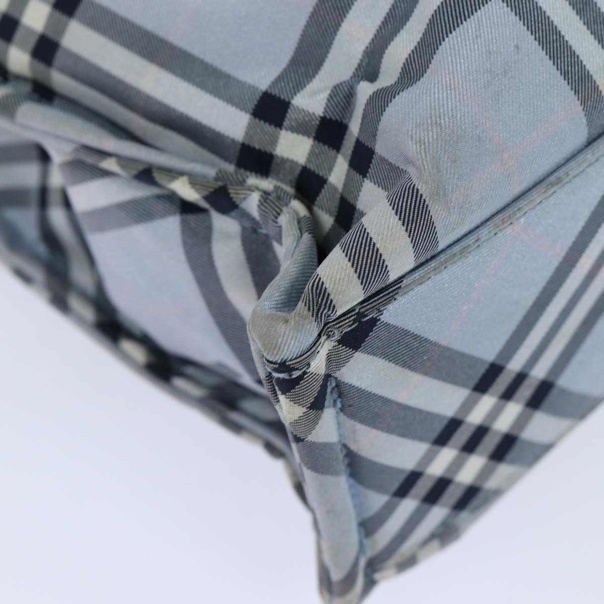 Burberry Nova Check Blue Synthetic Handbag (Pre-Owned) Size ONE SIZE - 10 Thumbnail