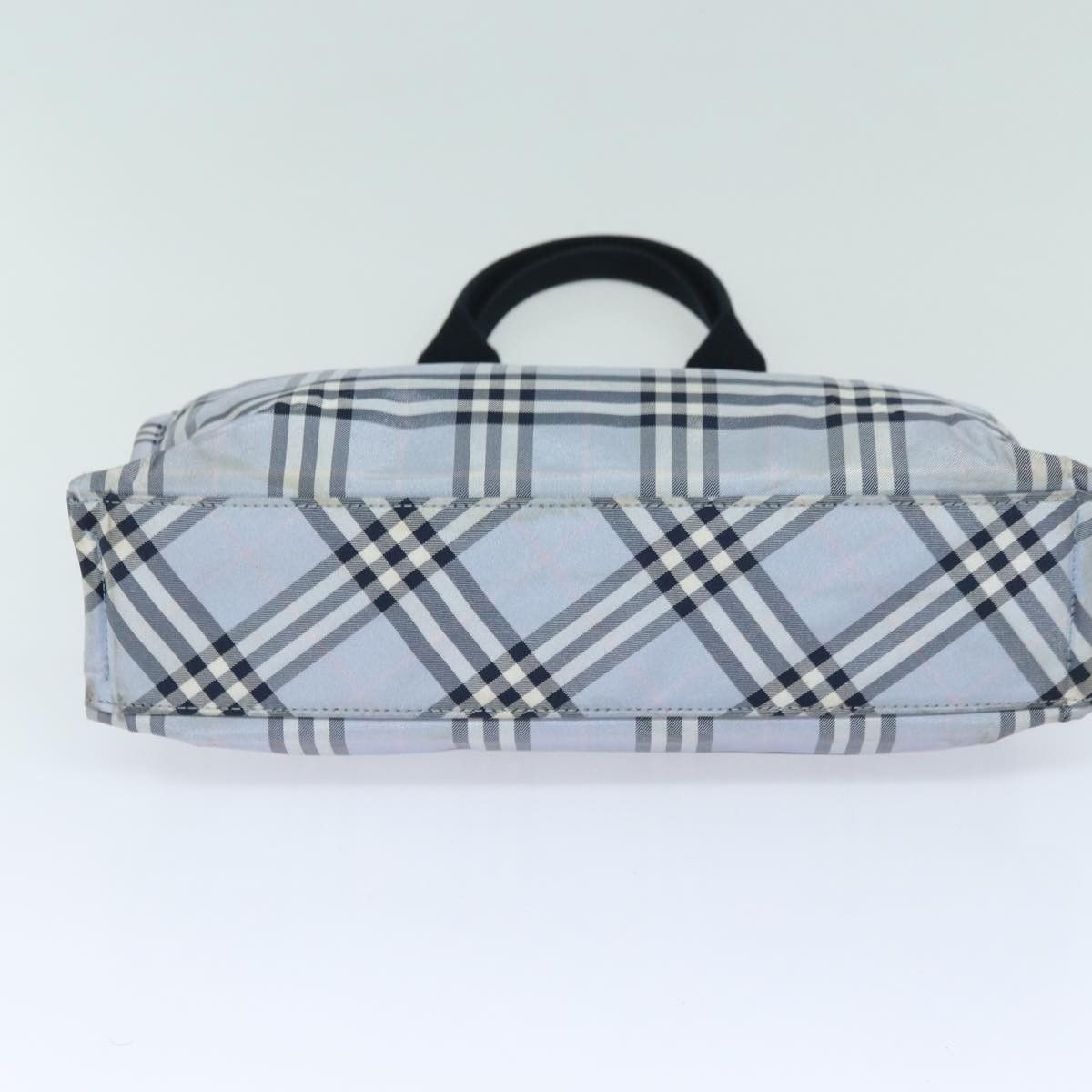 Burberry Nova Check Blue Synthetic Handbag (Pre-Owned) Size ONE SIZE - 16 Thumbnail