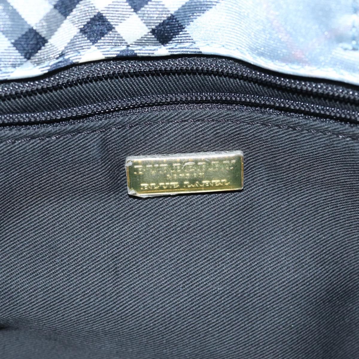 Burberry Nova Check Blue Synthetic Handbag (Pre-Owned) Size ONE SIZE - 13 Thumbnail