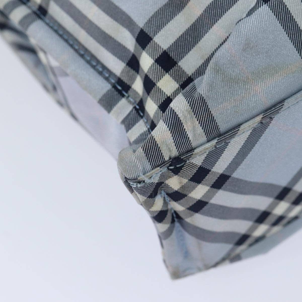 Burberry Nova Check Blue Synthetic Handbag (Pre-Owned) Size ONE SIZE - 9 Thumbnail