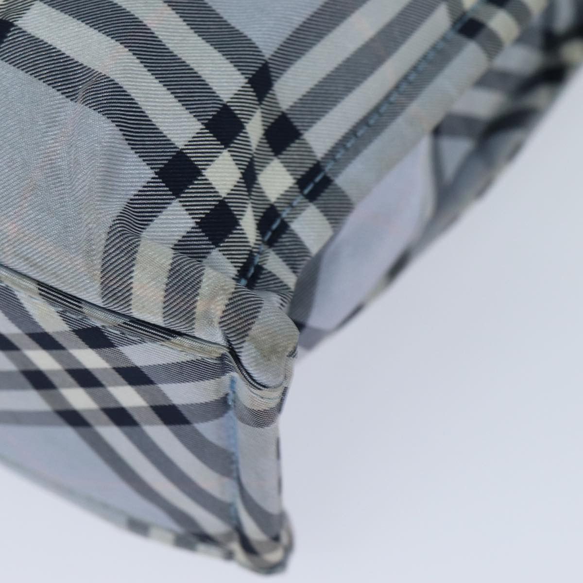 Burberry Nova Check Blue Synthetic Handbag (Pre-Owned) Size ONE SIZE - 8 Thumbnail