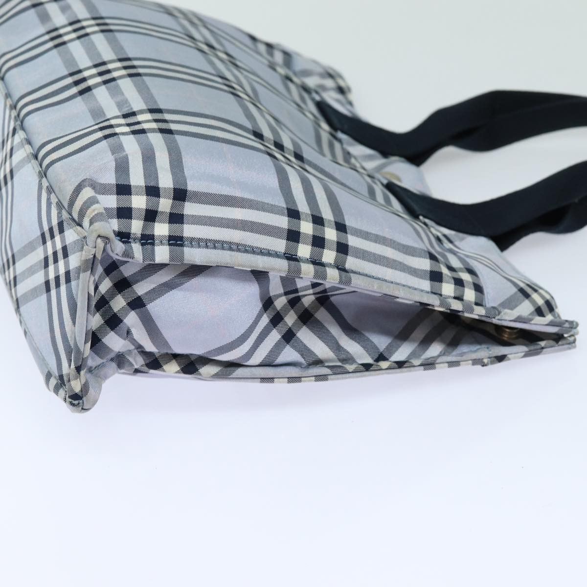 Burberry Nova Check Blue Synthetic Handbag (Pre-Owned) Size ONE SIZE - 3 Thumbnail
