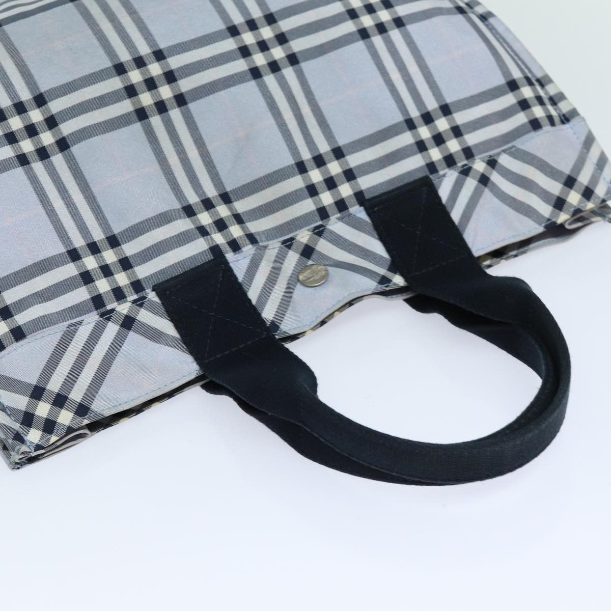 Burberry Nova Check Blue Synthetic Handbag (Pre-Owned) Size ONE SIZE - 5 Thumbnail