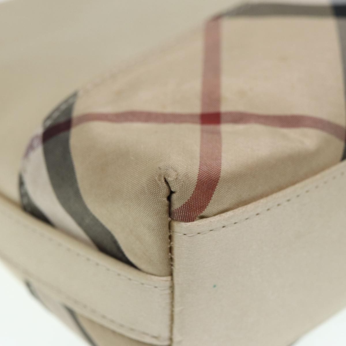 Burberry Nova Check Beige Synthetic Handbag (Pre-Owned) Size ONE SIZE - 12 Thumbnail