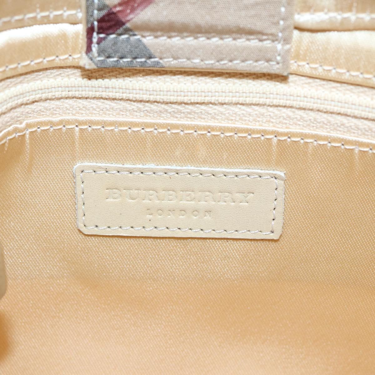 Burberry Nova Check Beige Synthetic Handbag (Pre-Owned) Size ONE SIZE - 7 Thumbnail