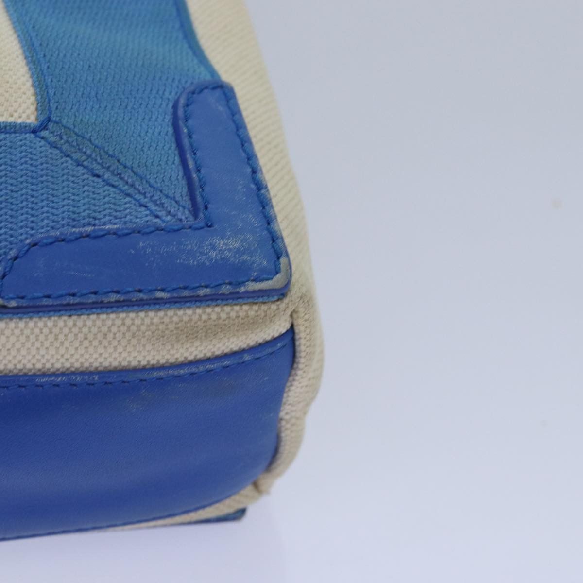 Balenciaga Navy Cabas Beige Canvas Handbag (Pre-Owned) Size ONE SIZE - 14 Thumbnail