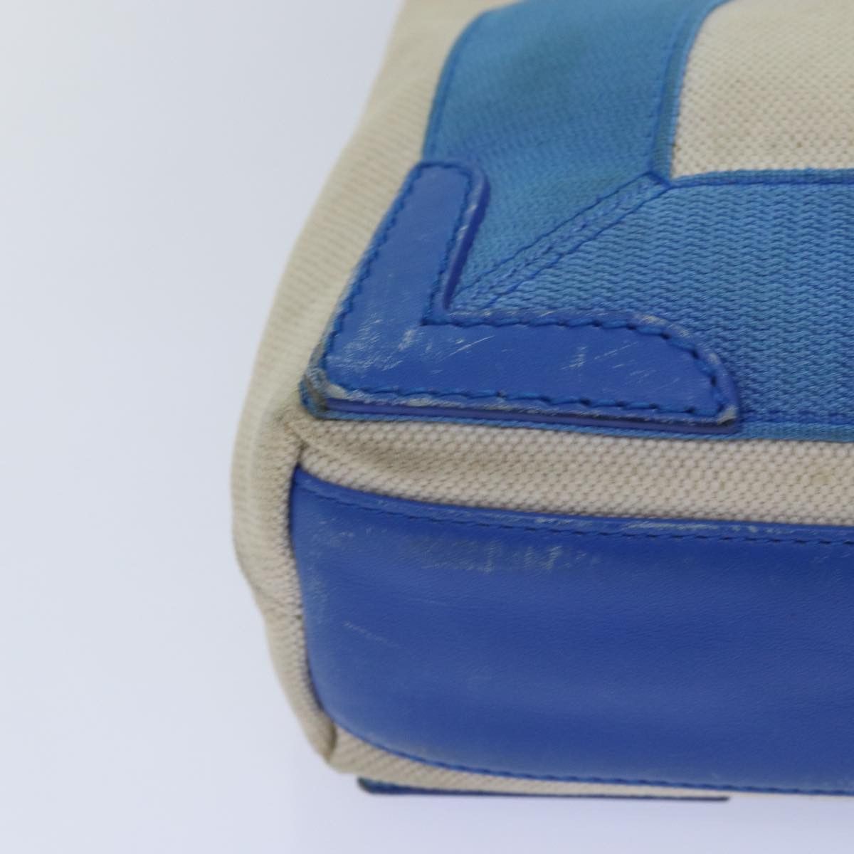 Balenciaga Navy Cabas Beige Canvas Handbag (Pre-Owned) Size ONE SIZE - 8 Thumbnail