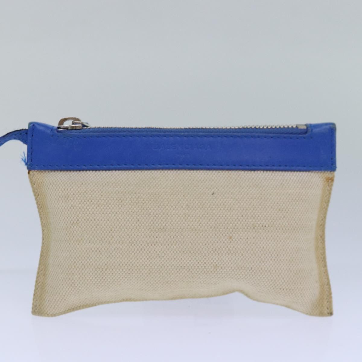 Balenciaga Navy Cabas Beige Canvas Handbag (Pre-Owned) Size ONE SIZE - 20 Thumbnail