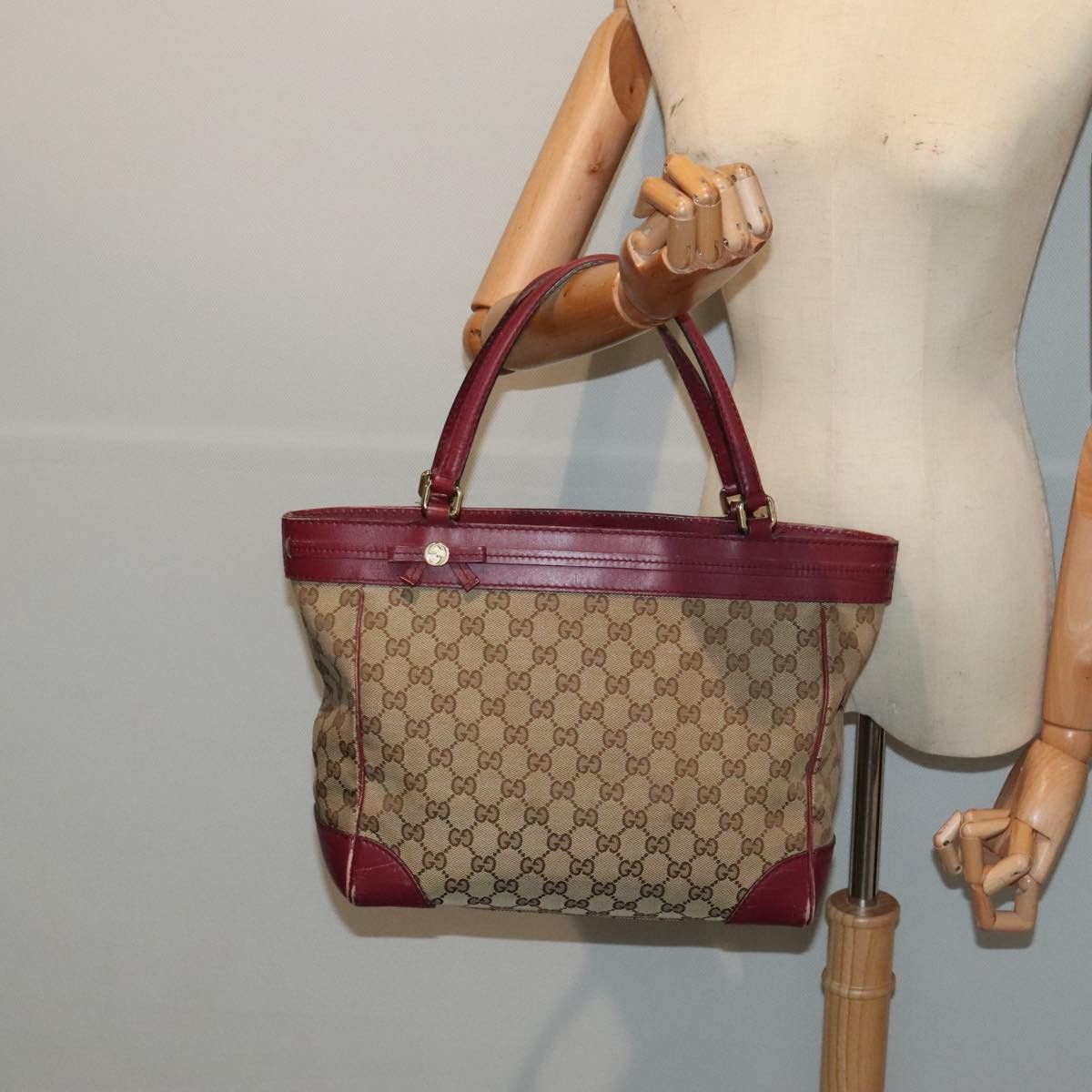 Gucci Gg Canvas Beige Canvas Shoulder Bag (Pre-Owned) Size ONE SIZE - 17 Thumbnail