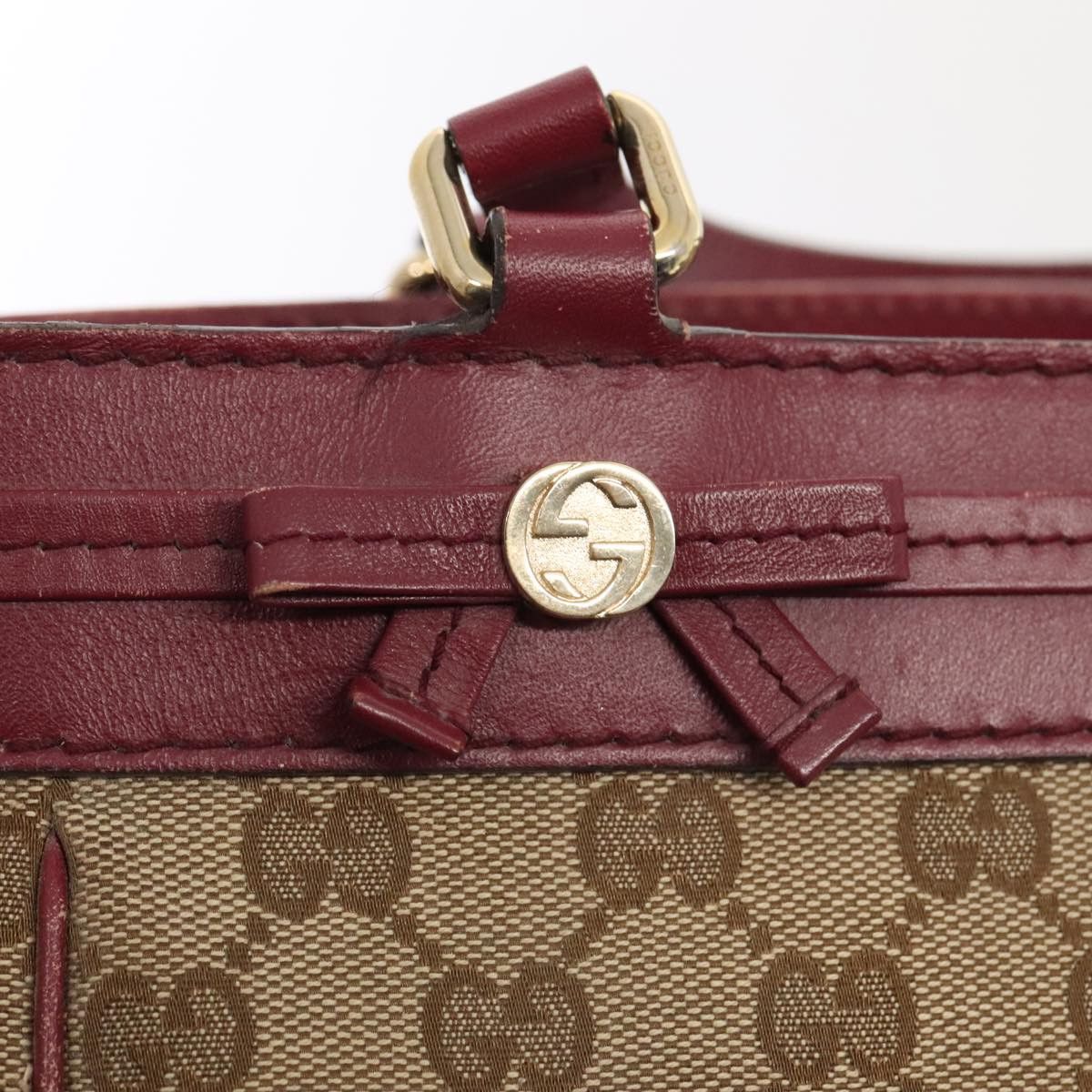 Gucci Gg Canvas Beige Canvas Shoulder Bag (Pre-Owned) Size ONE SIZE - 12 Thumbnail