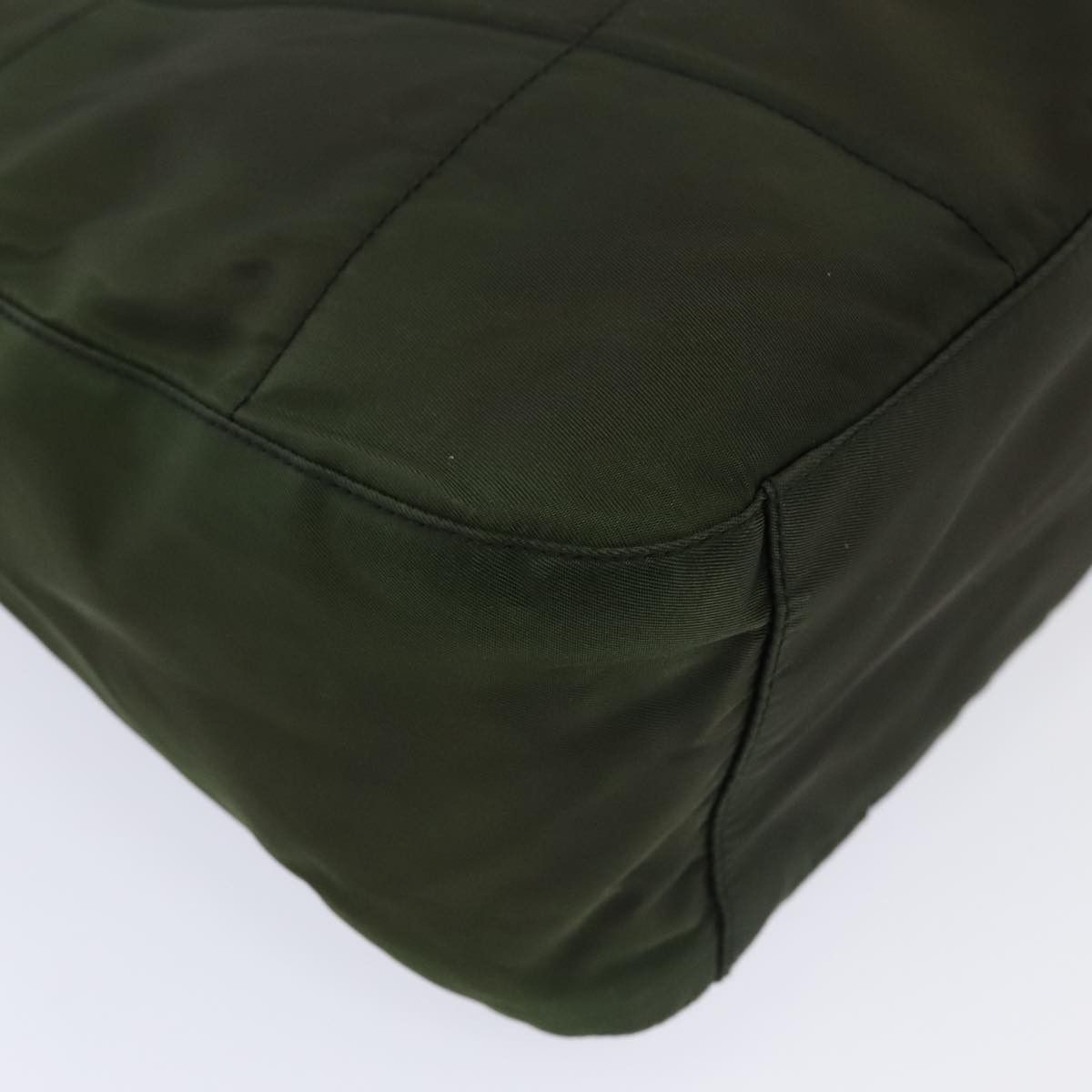 Prada Tessuto Green Synthetic Shoulder Bag (Pre-Owned) Size ONE SIZE - 8 Thumbnail
