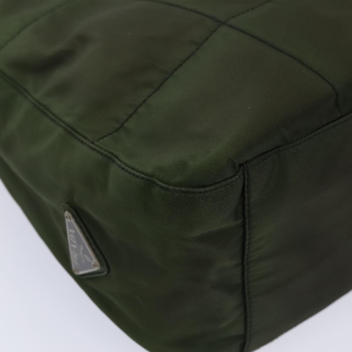 Prada Tessuto Green Synthetic Shoulder Bag (Pre-Owned) Size ONE SIZE - 10 Thumbnail