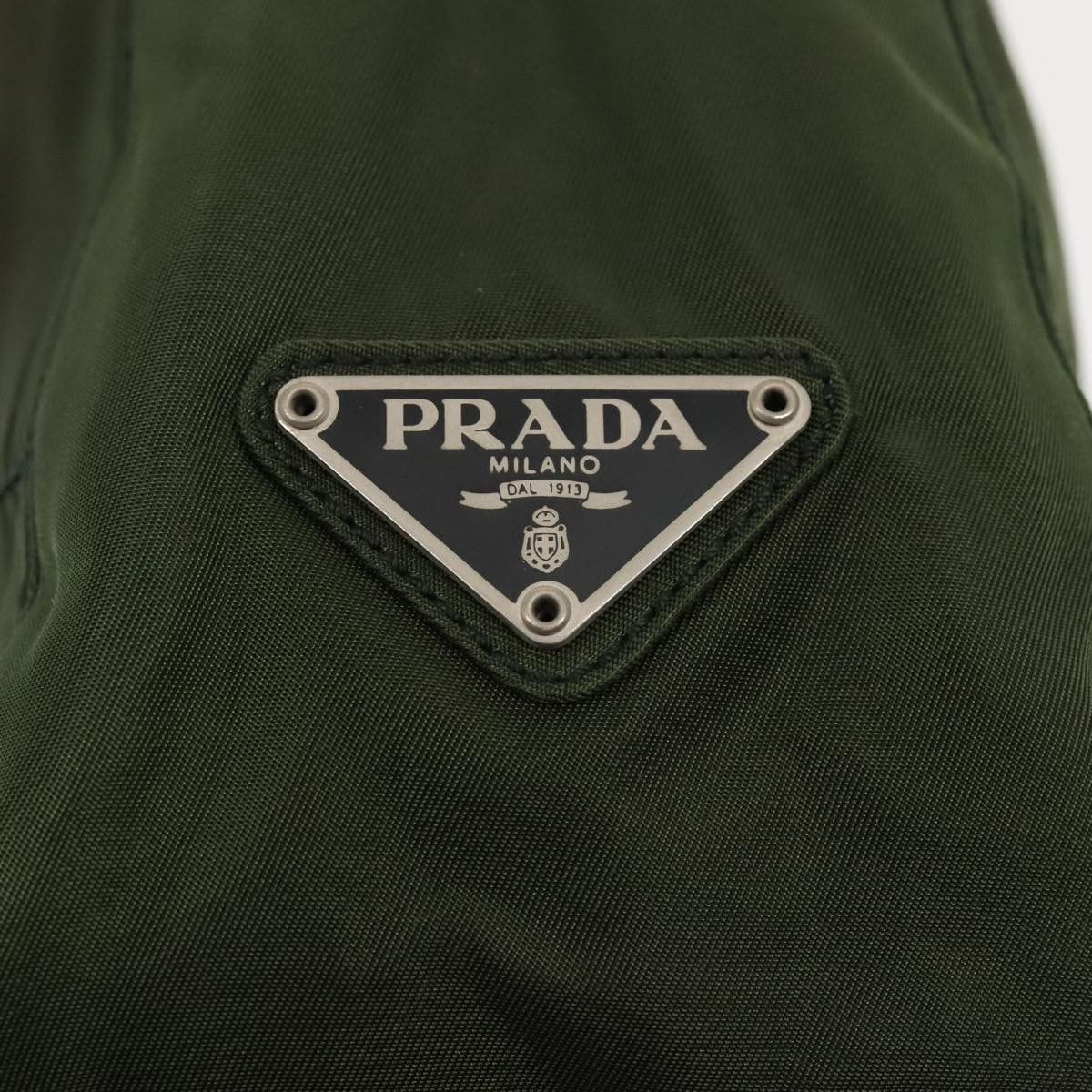 Prada Tessuto Green Synthetic Shoulder Bag (Pre-Owned) Size ONE SIZE - 19 Thumbnail