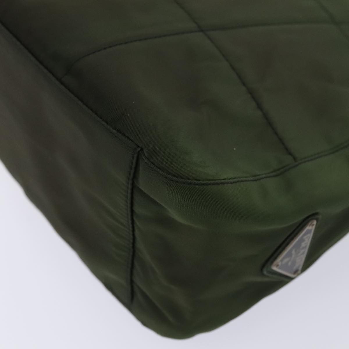 Prada Tessuto Green Synthetic Shoulder Bag (Pre-Owned) Size ONE SIZE - 7 Thumbnail