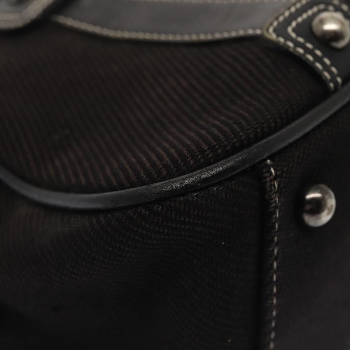 Burberry Black Canvas Handbag (Pre-Owned) Size ONE SIZE - 8 Thumbnail