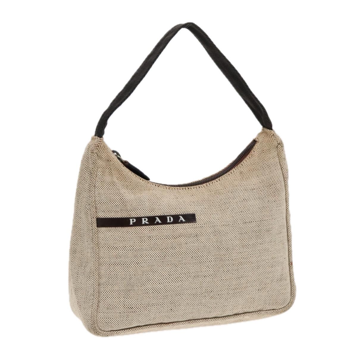 Prada Beige Canvas Handbag (Pre-Owned) Size ONE SIZE - 14 Thumbnail