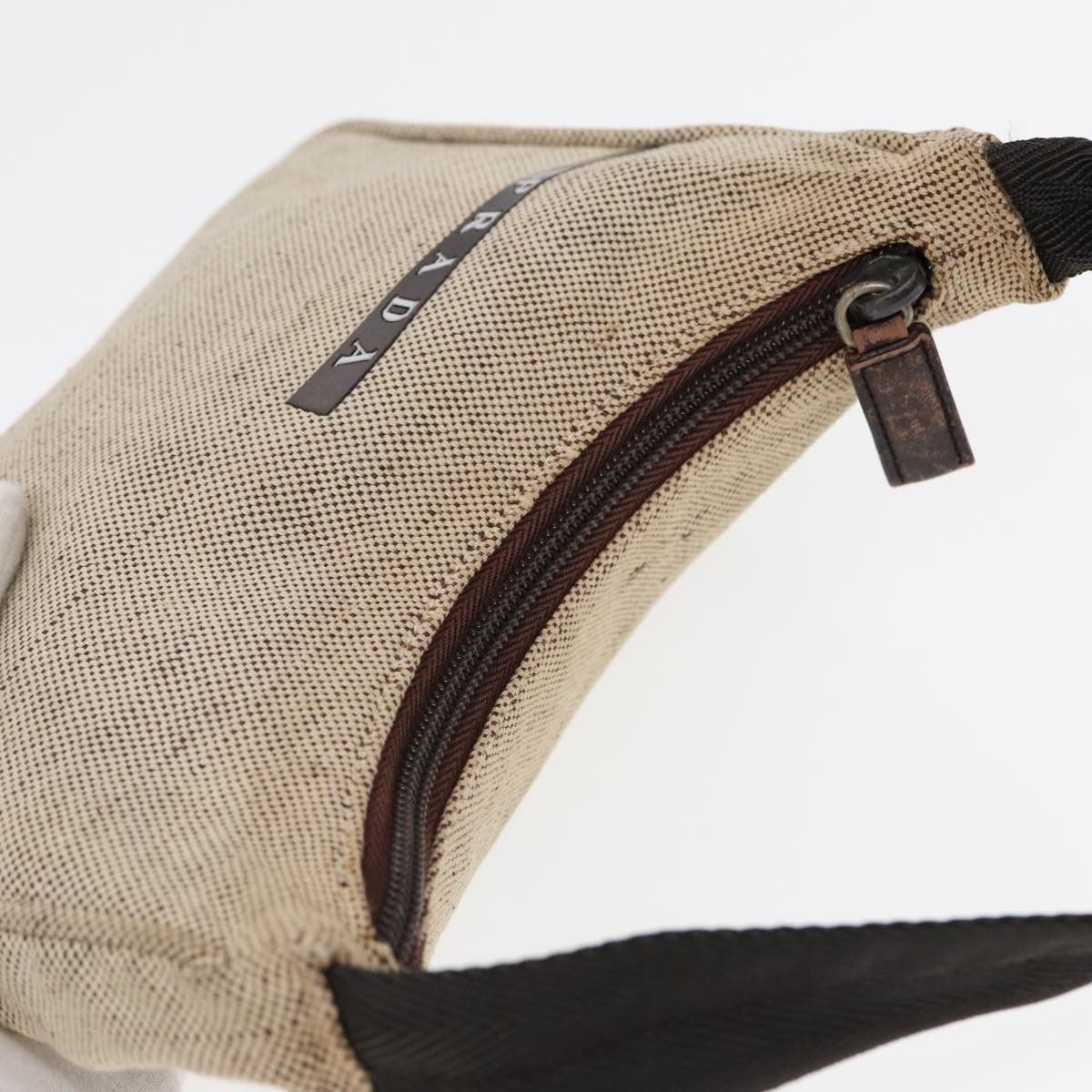 Prada Beige Canvas Handbag (Pre-Owned) Size ONE SIZE - 4 Thumbnail