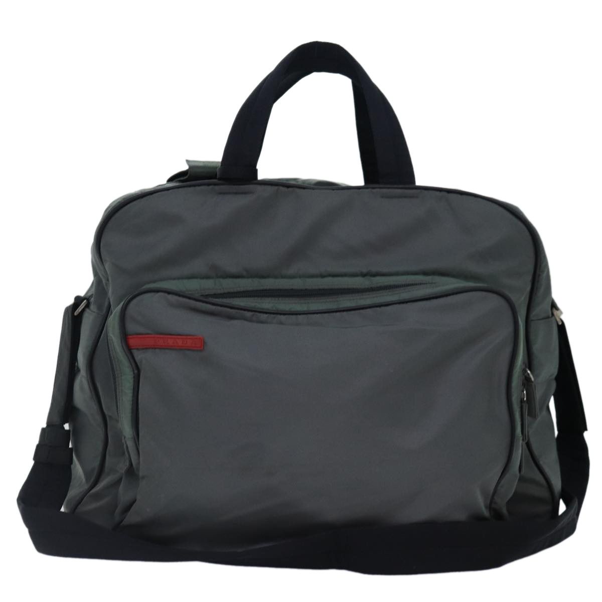 Prada Tessuto Grey Synthetic Travel Bag (Pre-Owned) Size ONE SIZE - 17 Thumbnail